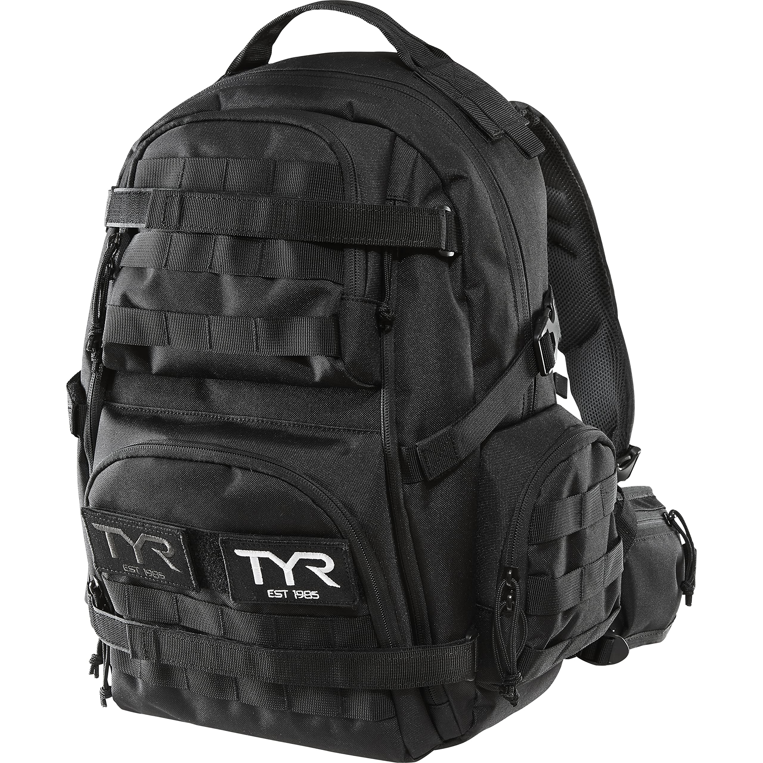 TYR Tactical Backpack 25L - Durable Military Backpack for Outdoor, Hiking & Travel - Water-Resistant Black Tactical Daypack for Men & Women - Perfect for Camping, Gym & Everyday Use
