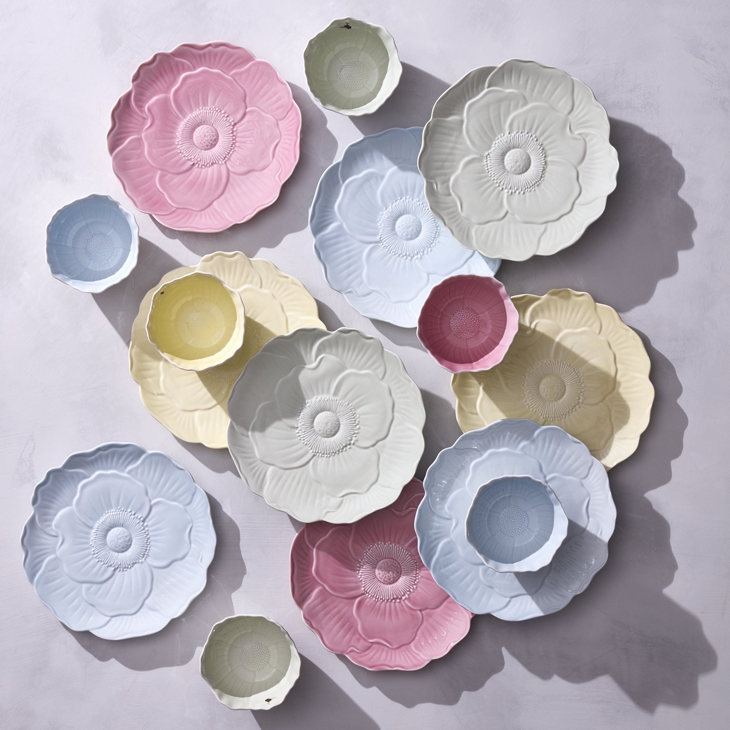 Butterfly Meadow Floral Yellow Accent Plates Set of 4 - Elegant Dinnerware for Spring Parties, Wedding Decor & Home Table Setting
