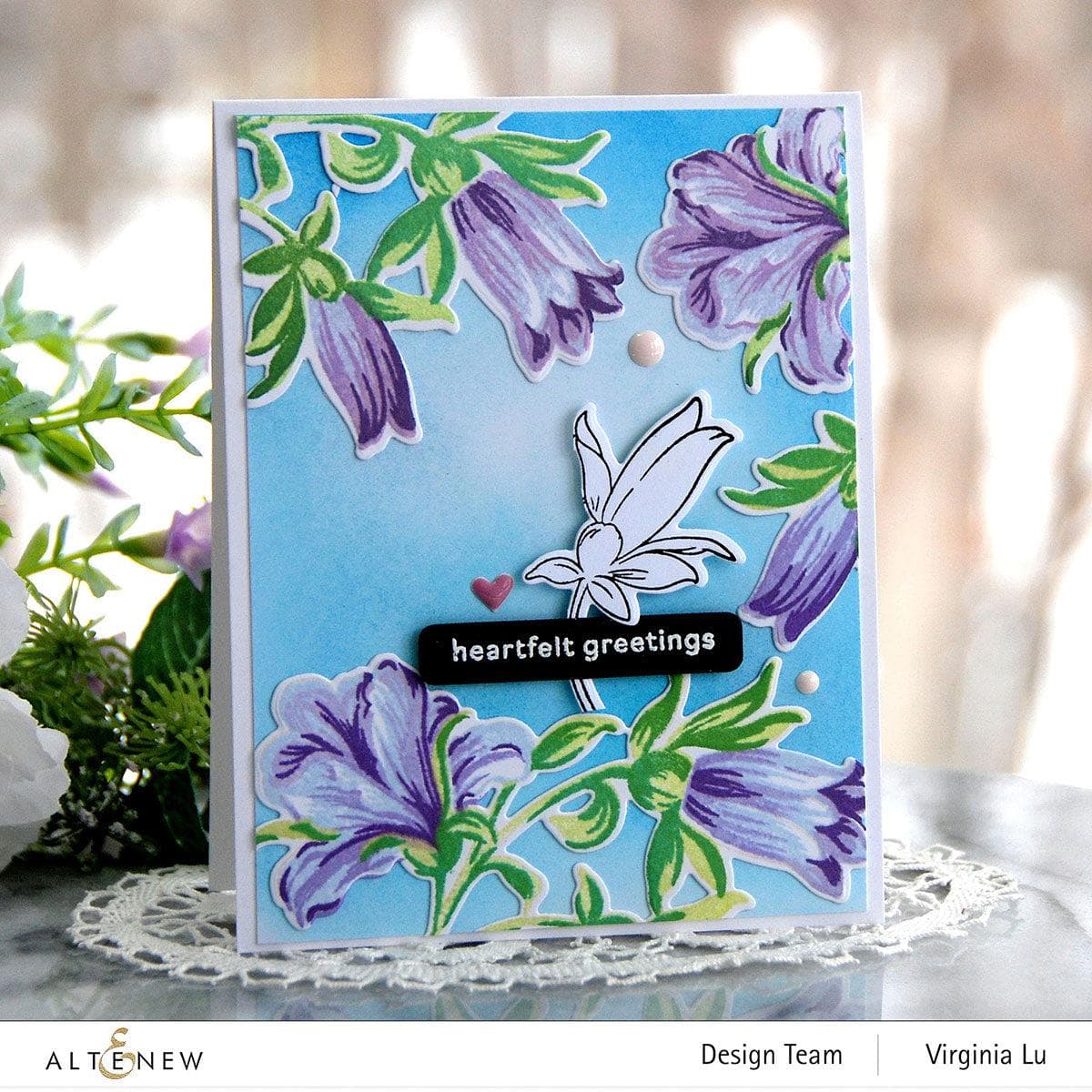 Build A Flower: Giant Bellflower Layering Stamp & Die Set for Card Making, Scrapbooking & DIY Paper Crafts - Perfect for Handmade Greeting Cards, Wedding Invitations & Home Decor Projects