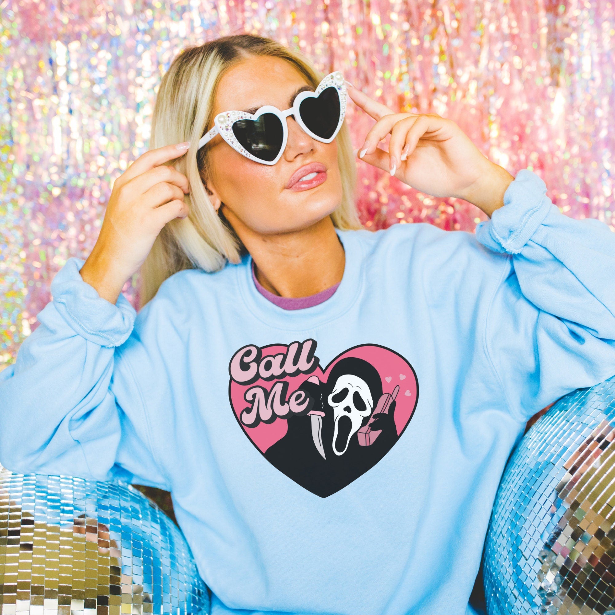 Ghostface Scream Sweatshirt - 90s Horror Movie Merch, Halloween Hoodie for Horror Fans - Funny & Scary Gift for Halloween Parties & Movie Nights