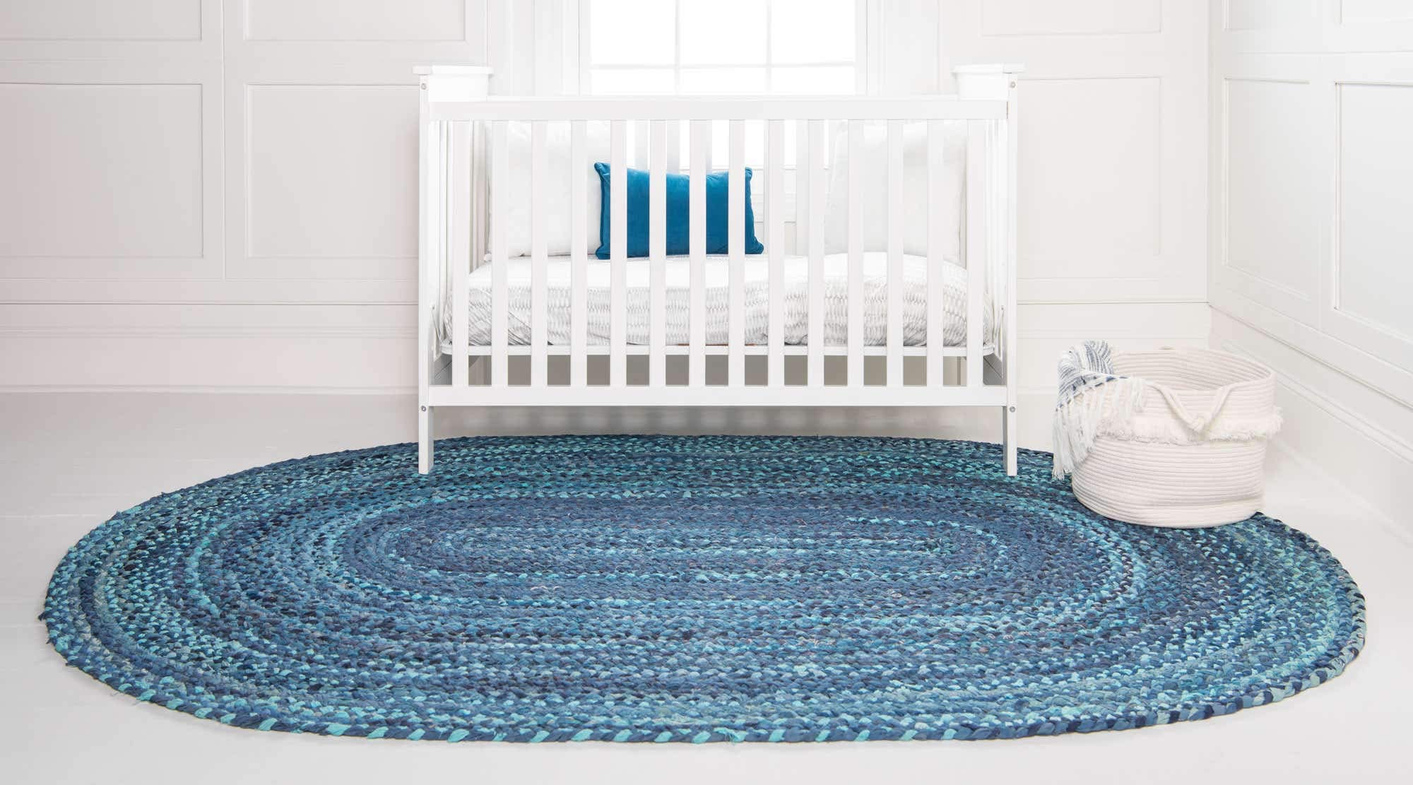Unique Loom Braided Chindi Collection Handmade Area Rug - 3'3