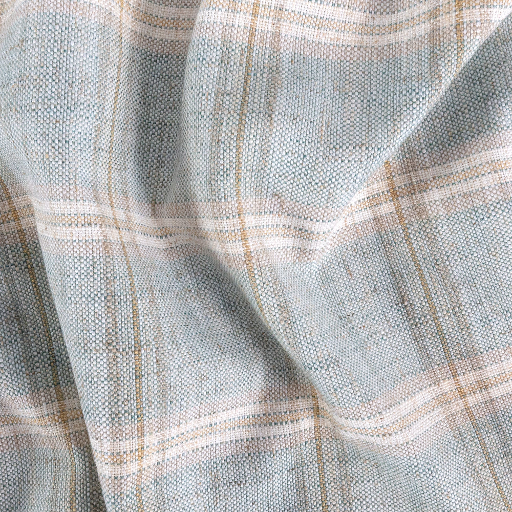 Nantucket Plaid Fabric - Premium Cotton Checkered Textile for Clothing, Home Decor & Crafts | Ocean Blue & White Pattern