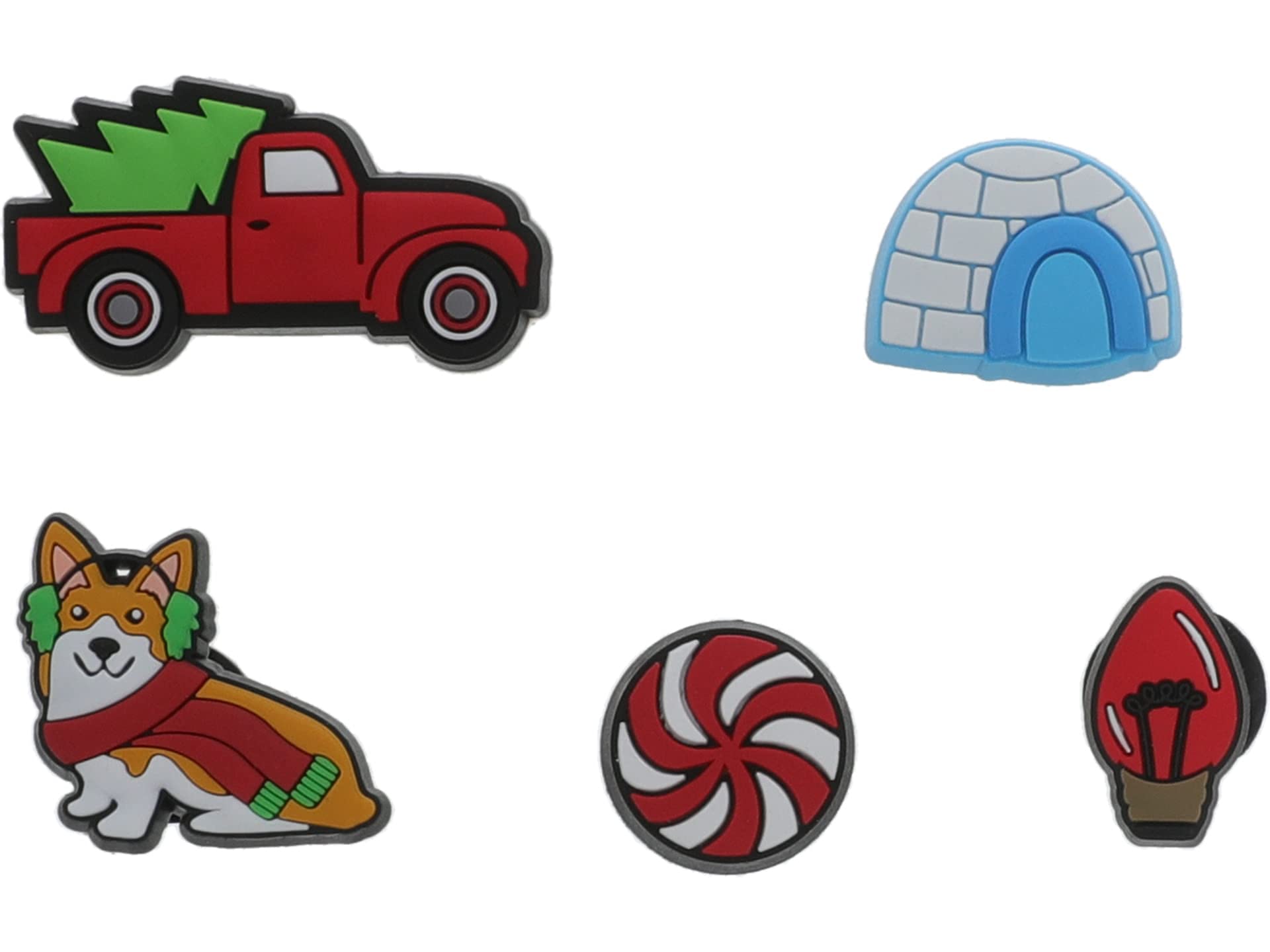 Crocs Jibbitz Shoe Charms - Christmas & Winter Holiday Collection (12-Pack) - Fun Decorative Charms for Crocs Shoes - Perfect for Gifts, Parties & Seasonal Fashion