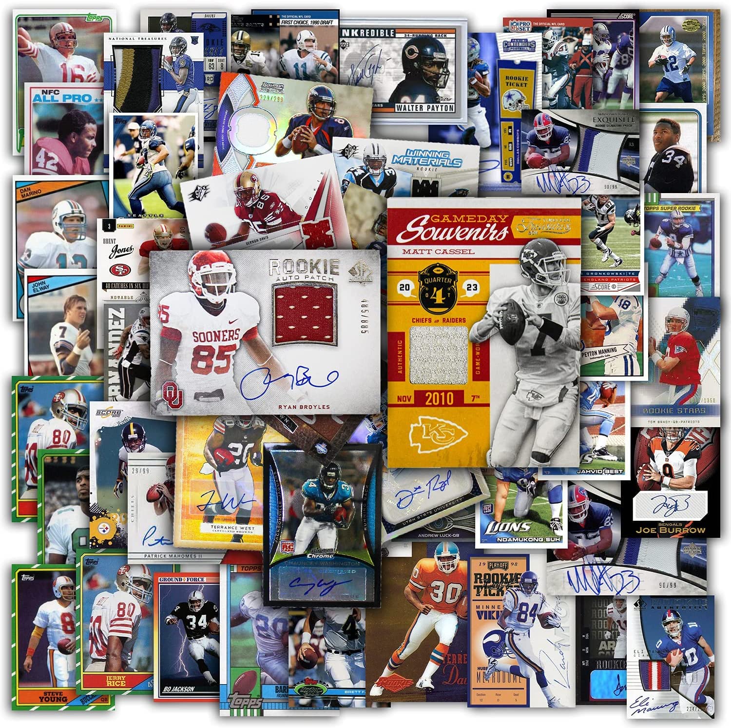 Authentic NFL Football Trading Cards Mixed Starter Group 2 - Guaranteed Autographed, Jersey or Relic Cards in Every Pack | Sports Collectible Trading Card Packs & Boxes for Fans & Collectors | Perfect for Gifts, Investments & Game Day Memorabilia