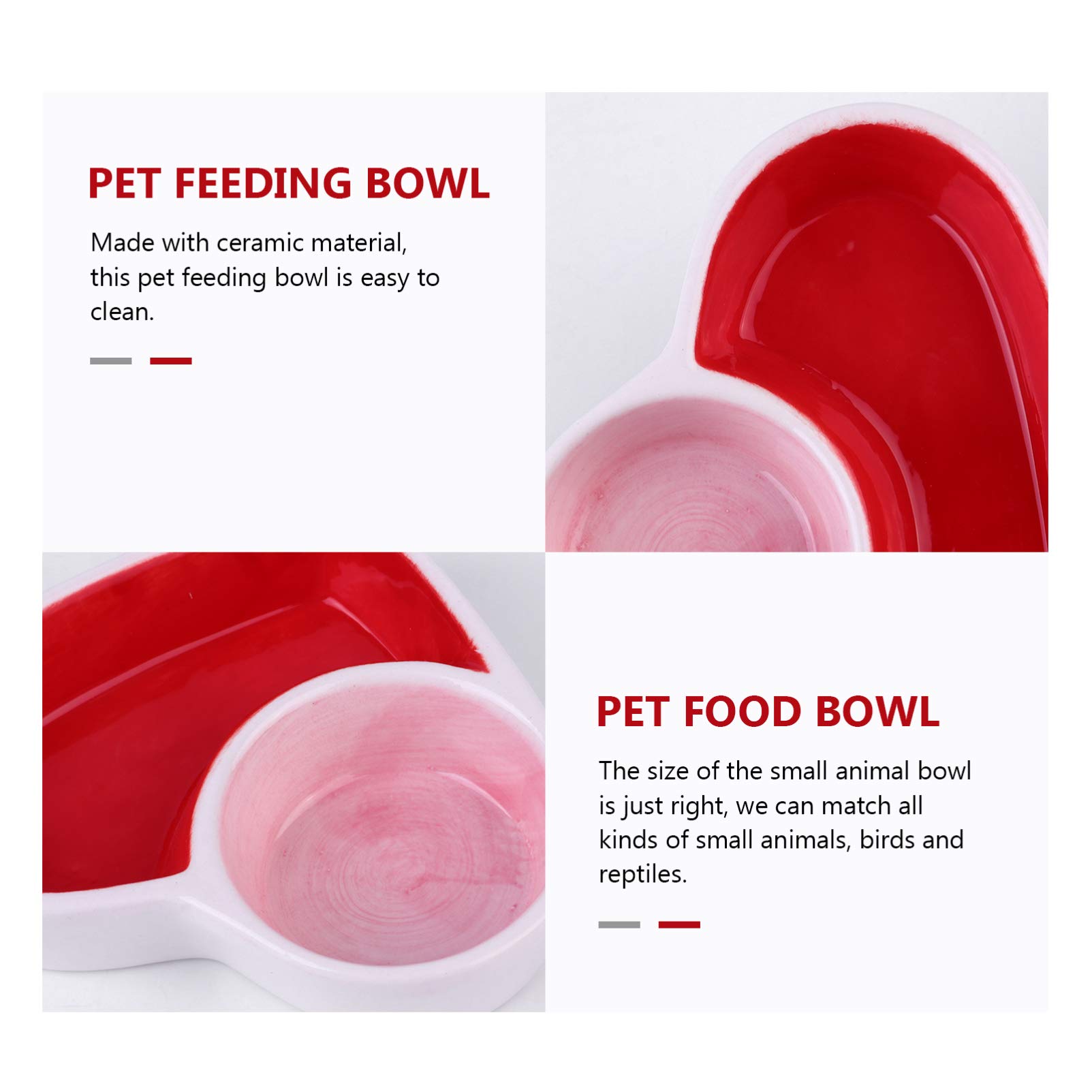Ceramic Hamster Food Bowl - Small Pet Feeding Dish for Cats & Hamsters - Durable Pet Tableware for Home Use