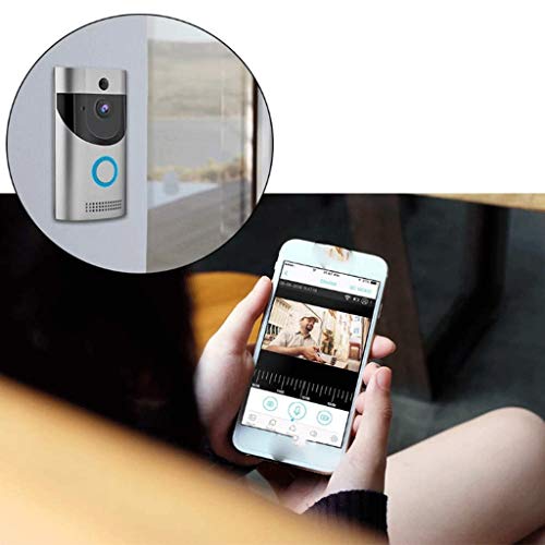 WiFi Smart Video Doorbell 1080P HD with Night Vision - Wireless Security Camera, Real-Time Alerts, Weatherproof - Perfect for Home, Office & Apartment Security Monitoring