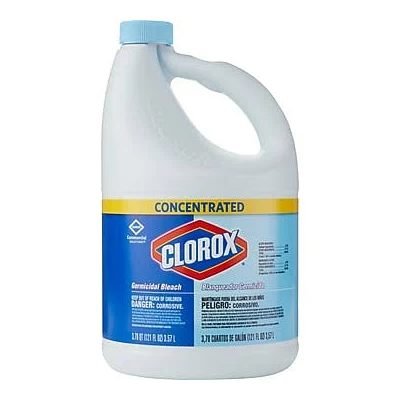 Clorox Germicidal Bleach Concentrate - Disinfectant Cleaner for Laundry, Bathrooms & Kitchens | Kills 99.9% of Germs & Viruses | EPA Registered | Ideal for Household Cleaning & Sanitizing