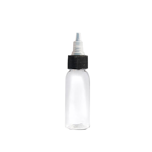 1 oz Clear Empty Tattoo Ink Bottles with Lids - Professional Tattoo Ink Storage Containers for Artists & Tattoo Shops - Perfect for Mixing, Storing & Organizing Ink Colors