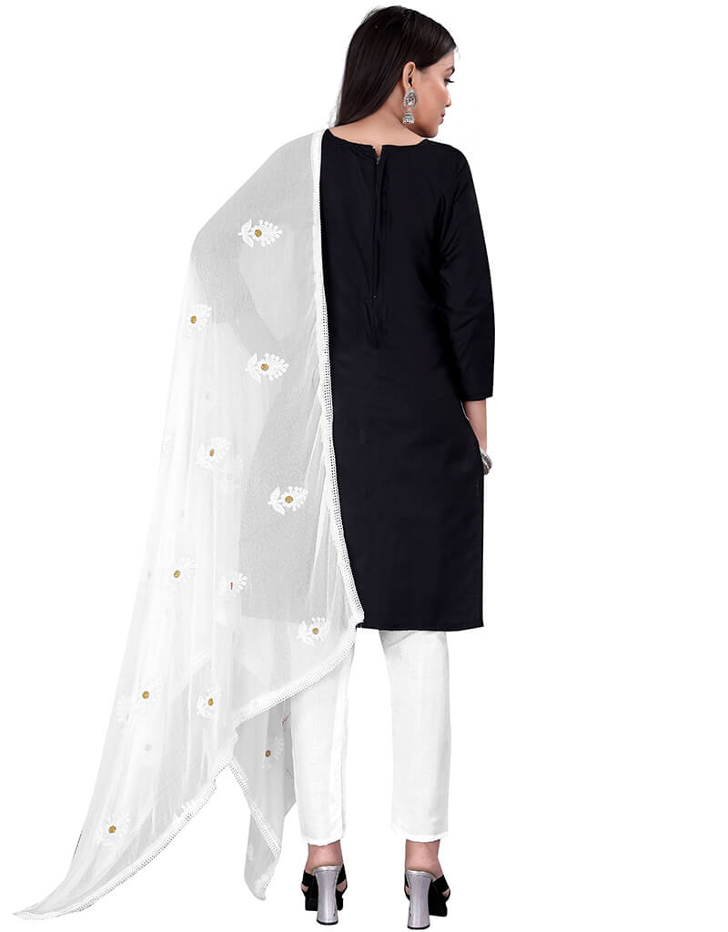 Stylish Black Cotton Pant Salwar Suits for Women | Comfortable Ethnic Wear | Perfect for Festivals, Weddings & Daily Wear