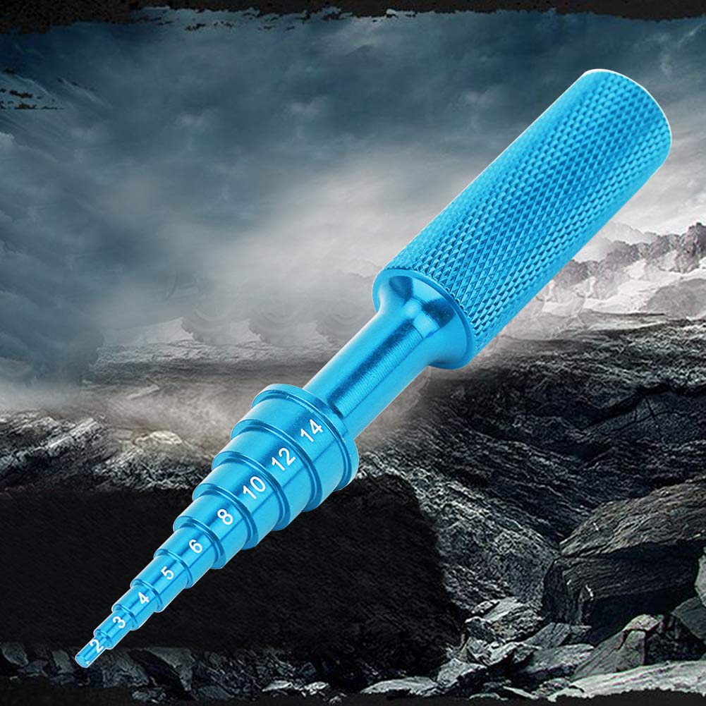 **Aluminum Alloy RC Car Bearing Tool - Steering Hub Carrier Disassembly & Removal Tool for RC Cars (Blue) - Perfect for RC Car Maintenance & Upgrades**