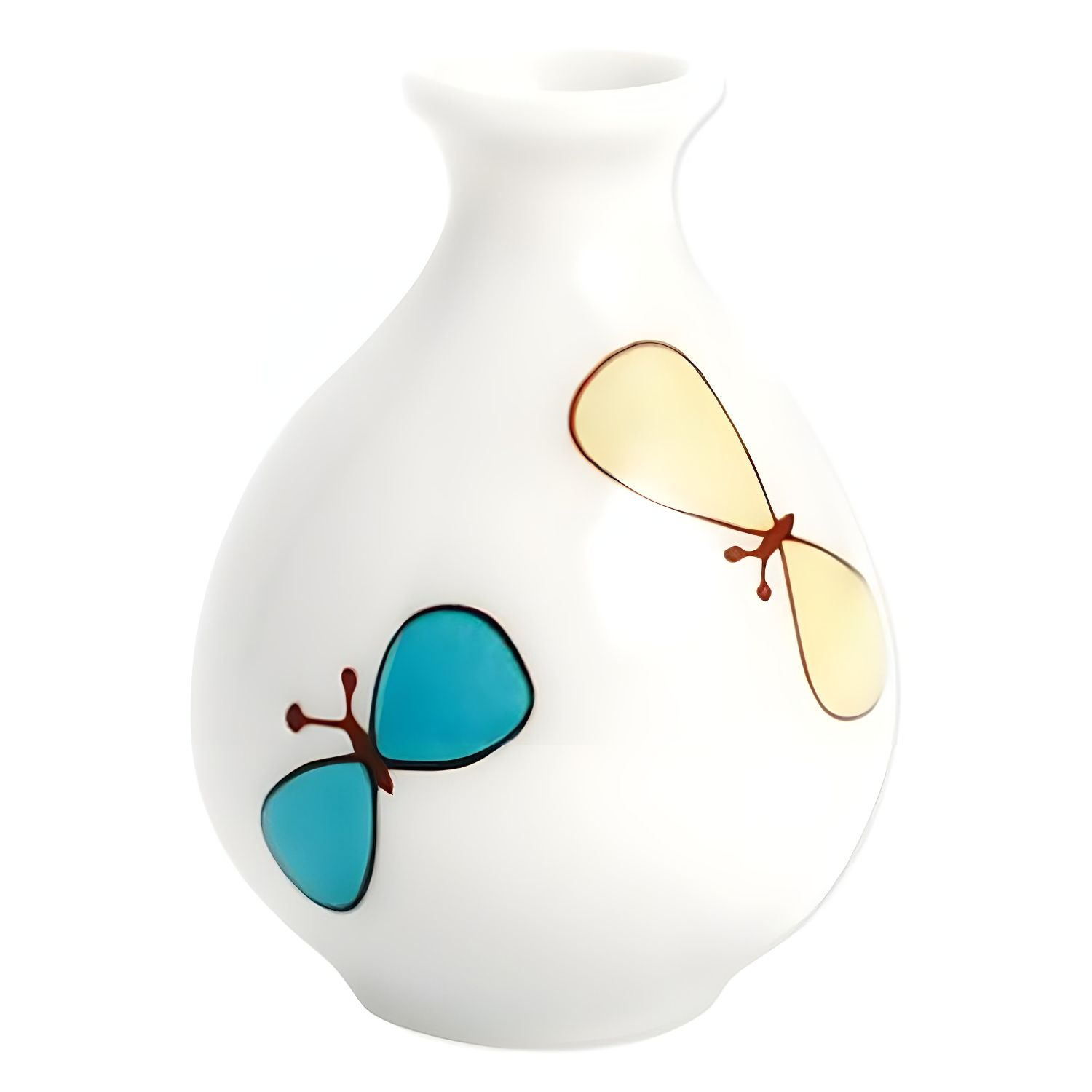Harekutani Porcelain Single Flower Vase - Elegant Home Decor for Living Room, Dining Table & Wedding Centerpieces | Handcrafted Ceramic Vase for Fresh Cut Flowers