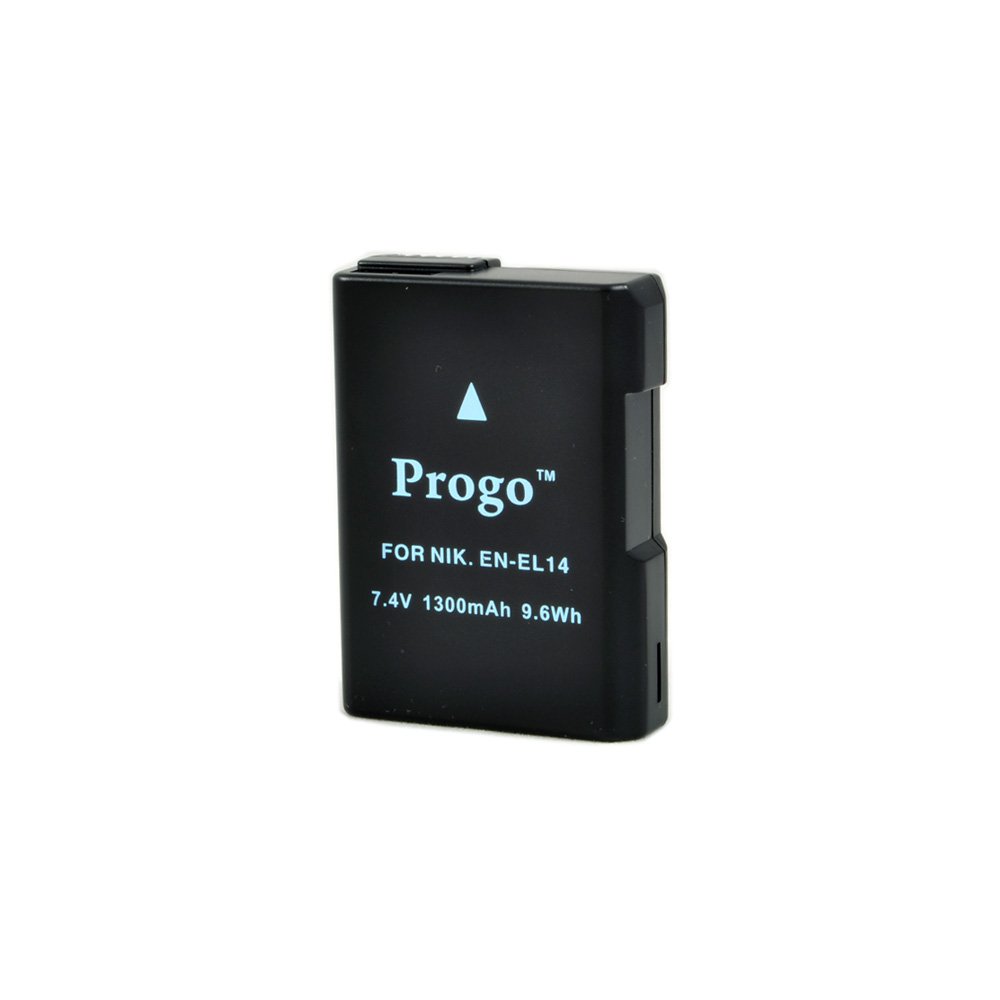 Original Nikon EN-EL14 Rechargeable Li-Ion Battery for D5100 D5200 D3200 D3100 P7000 DSLR Cameras - OEM Compatible with Power Indicator - Perfect for Travel Photography & Professional Shoots - Retail Packaging Included