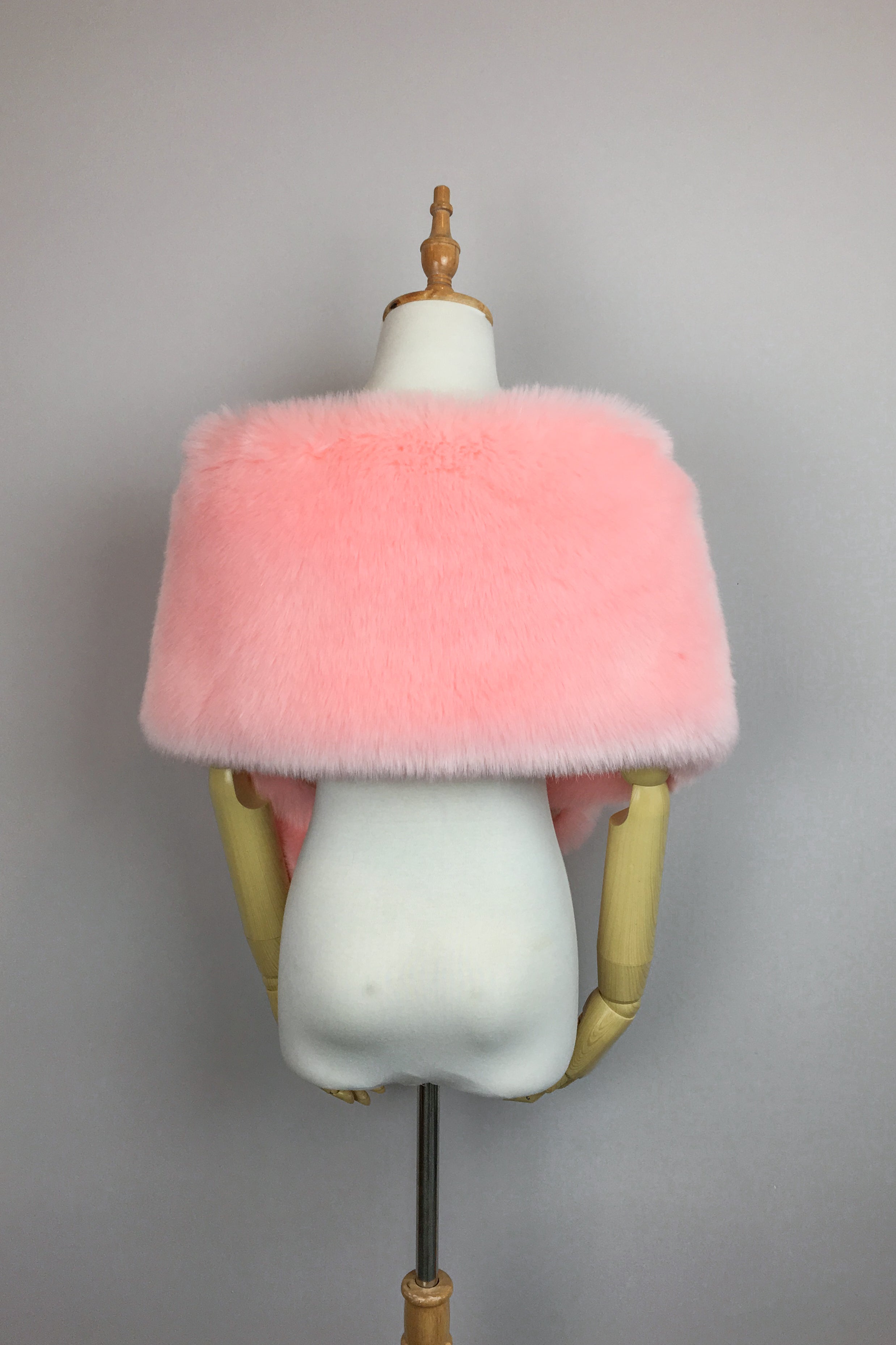 Stylish Pink Fur Shawl Wrap - Soft & Warm Winter Fashion Accessory for Women | Perfect for Parties, Weddings & Cold Weather Outfits