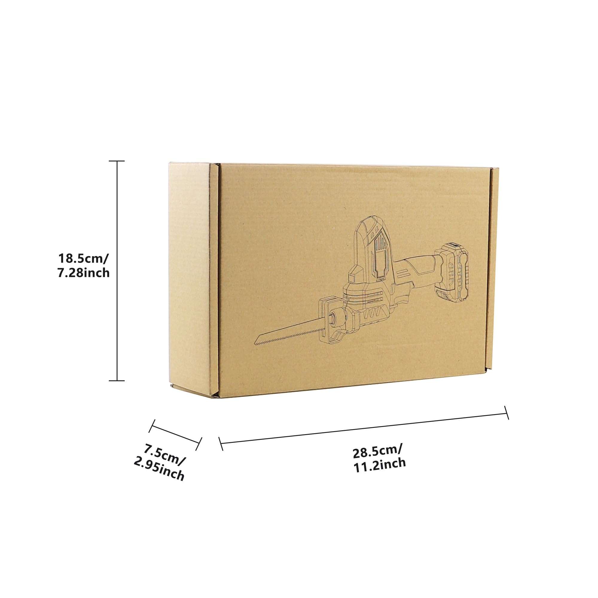 12V Cordless Reciprocating Saw with 2A Battery - Wood & Metal Cutting Tool for DIY Projects