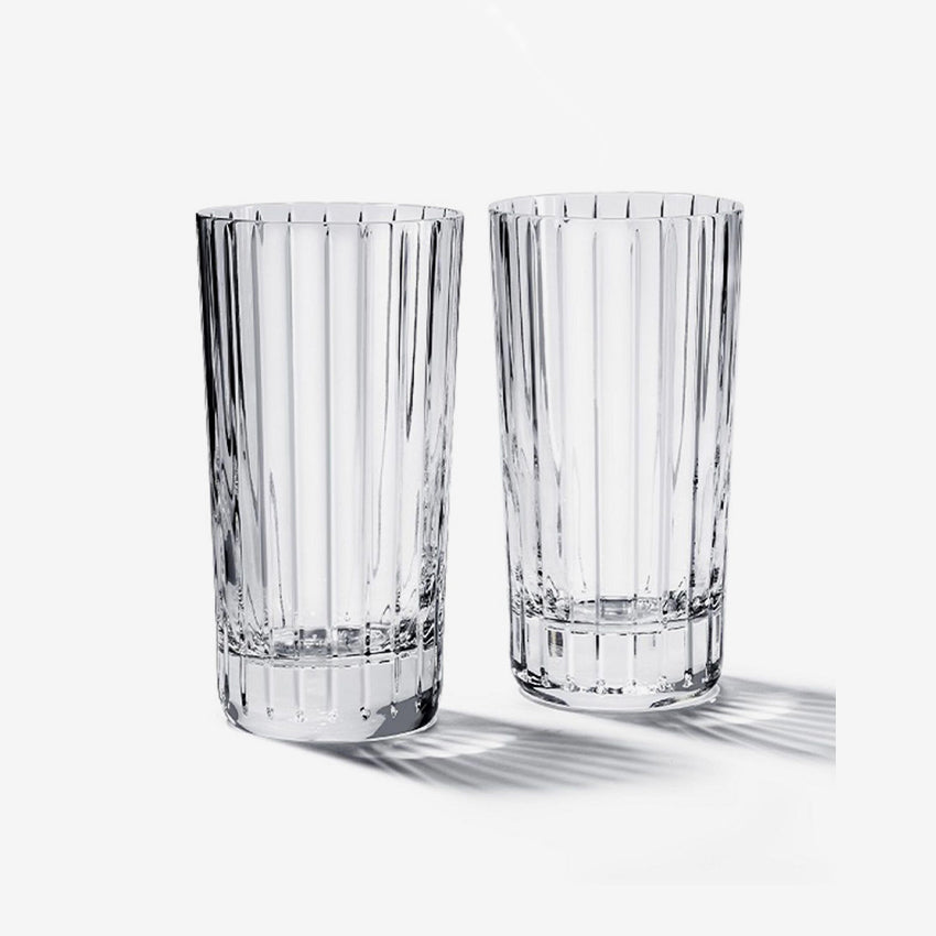 Baccarat Crystal Harmonie Highball Glasses Set of 2 - Elegant 140ml Crystal Drinking Glasses for Cocktails, Whiskey, and Entertaining at Home