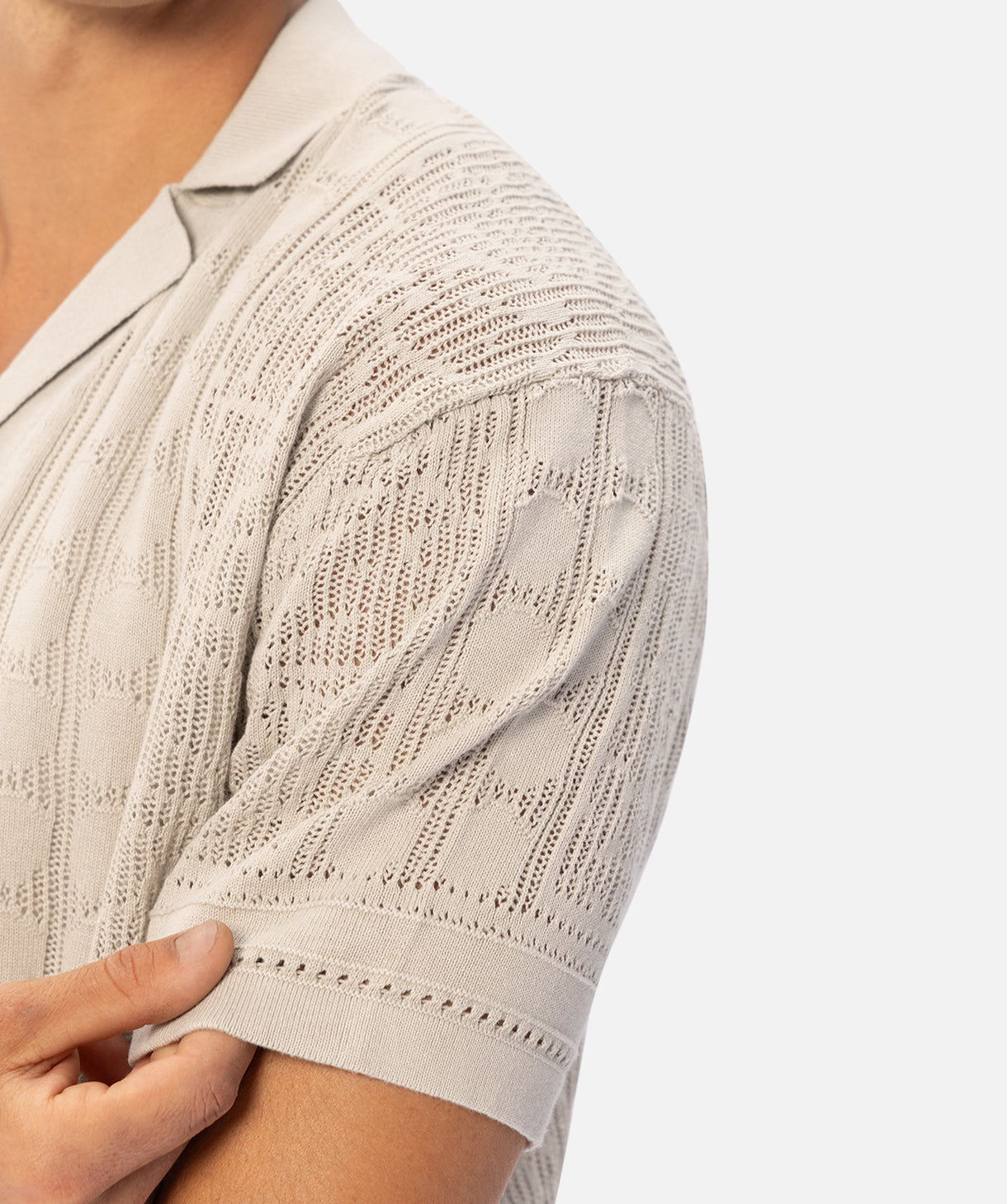 Premium Venezia SS Shirt in Stone - Stylish Casual Wear for Men | Perfect for Summer Outings, Beach Trips & Date Nights