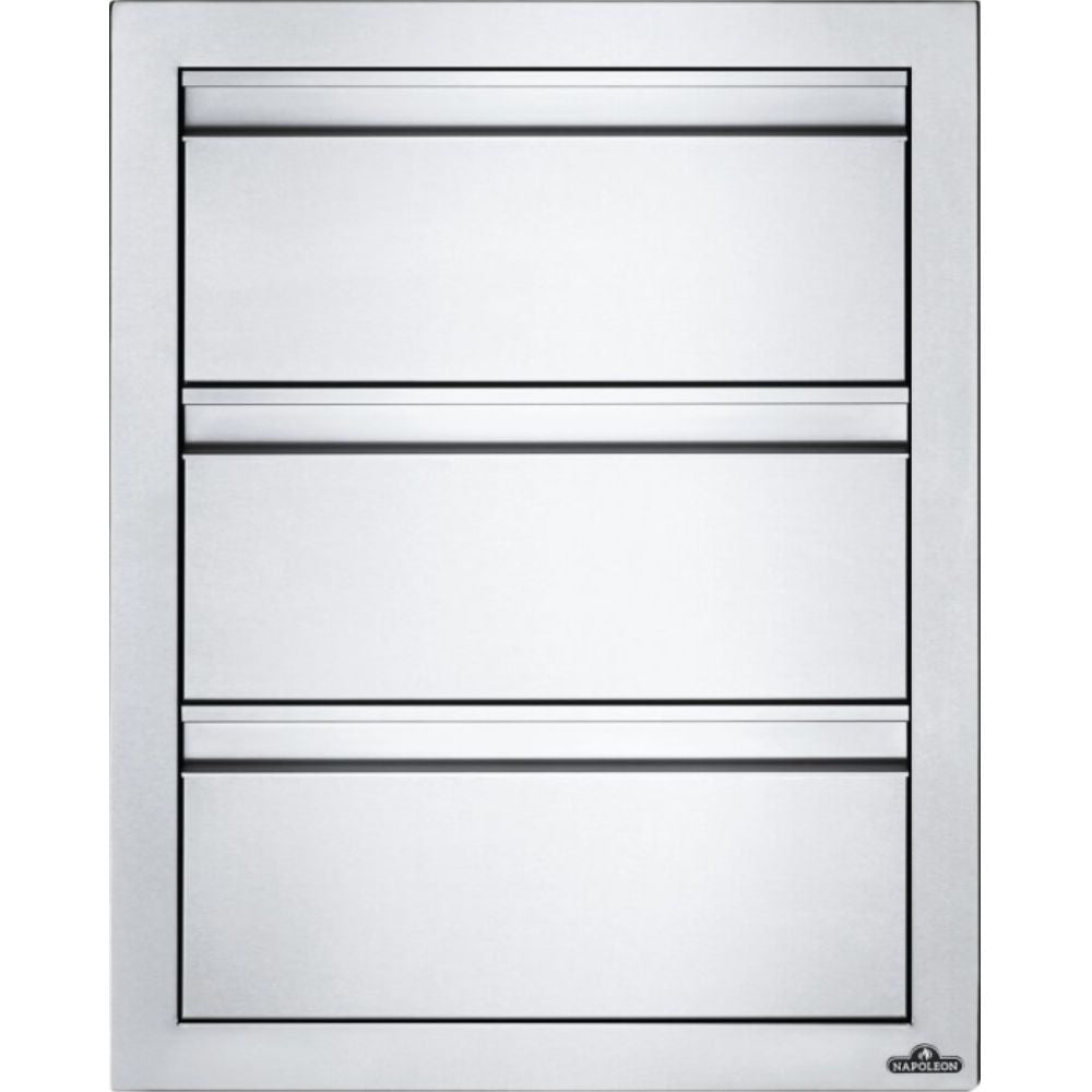 Napoleon BI 1824 3DR 18x24 Inch Triple Drawer File Cabinet - Perfect for Office Organization & Document Storage