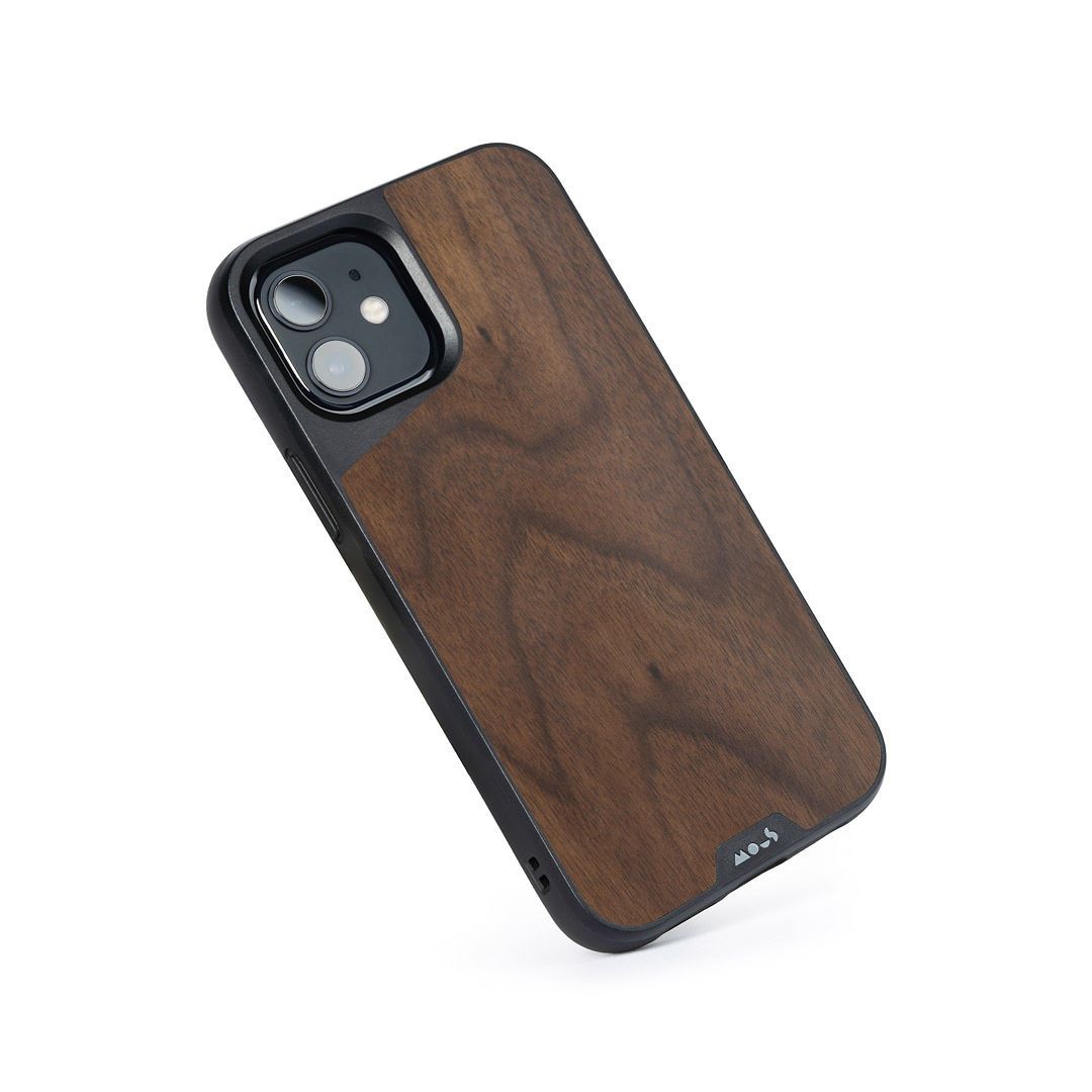 Premium Walnut Wood Phone Case for iPhone 15/14/13/12 Pro Max - Slim Protective Eco-Friendly Cover with Shock Absorption | Perfect for Outdoor Adventures, Business Meetings & Daily Use