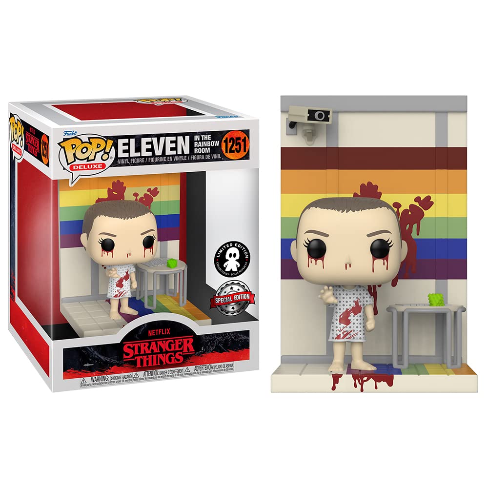 Funko POP! Deluxe Stranger Things Eleven in The Rainbow Room Vinyl Figure #1251 - Exclusive Collectible for Fans - Perfect for Display, Gifts & Pop Culture Enthusiasts