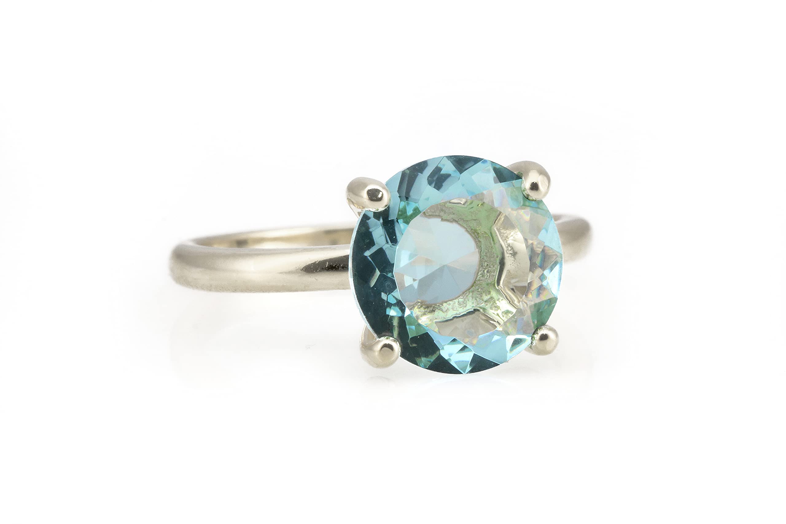 925 Sterling Silver Topaz Rings for Women - Handcrafted Artisan Jewelry with Gift Box - Perfect for Birthdays, Anniversaries & Special Occasions