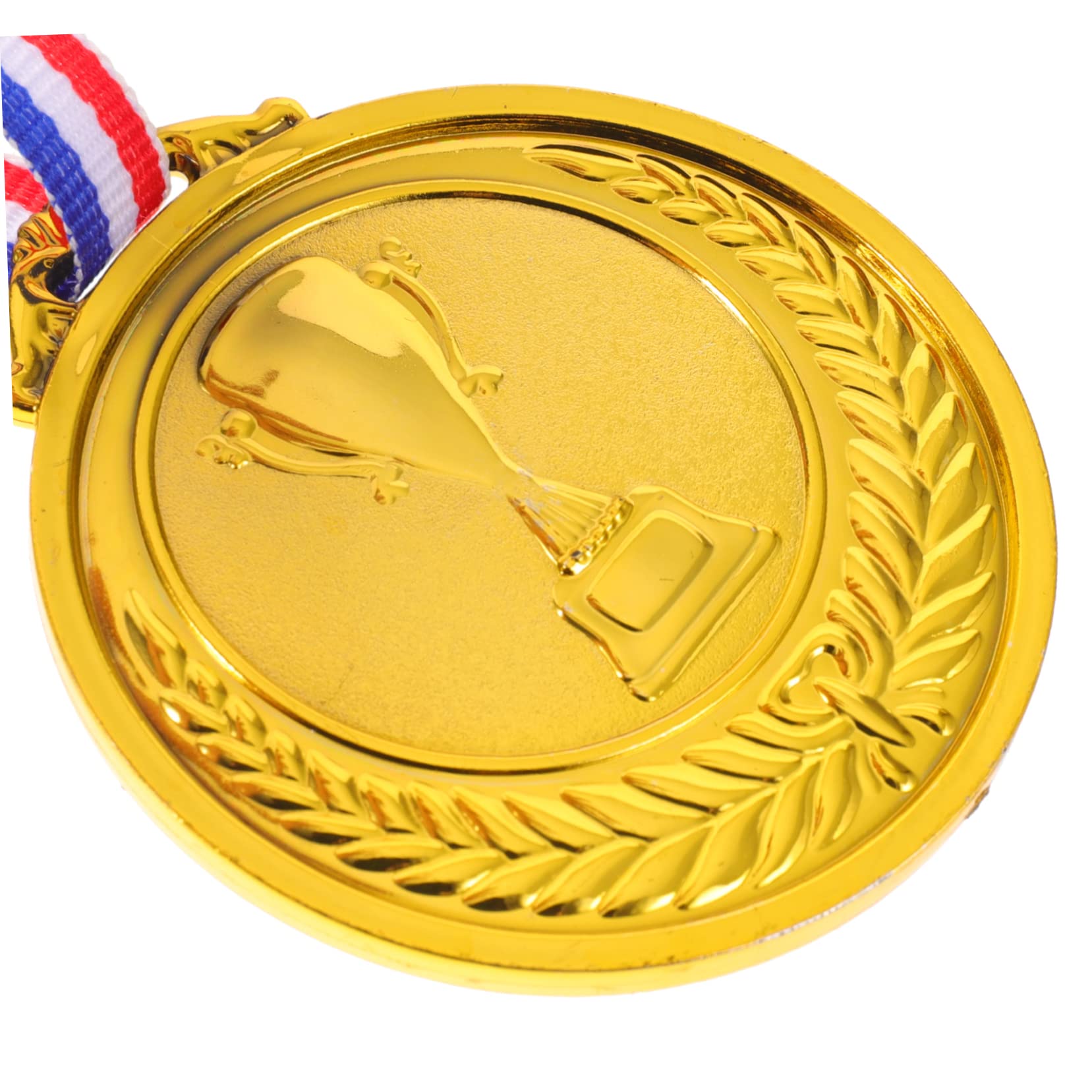 TOGEVAL 6 Pack Customizable Kids Sports Medals - Reusable Plastic Award Medals for Children's Games, Competitions & School Events - Perfect for Track Meets, Soccer Tournaments & Birthday Party Prizes