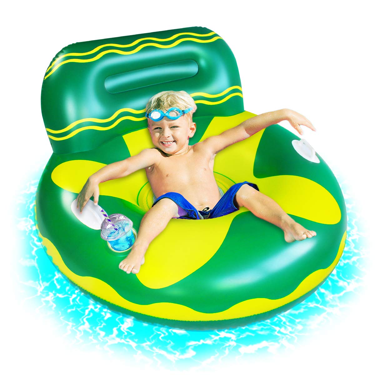 **SUNSHINEMALL Inflatable Pool Floats for Adults & Kids - Comfortable Air Sofa Lounge Chair, Beach Raft, Lake Water Floaties - Perfect for Swimming Pools, Lakes, and Beach Relaxation**