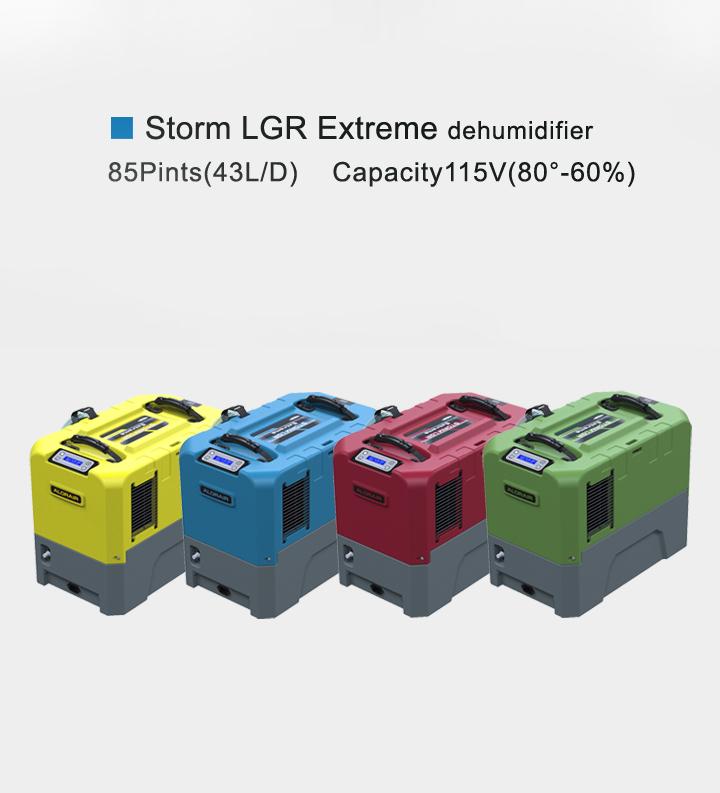 AlorAir Storm LGR Extreme 85 Pint Commercial Dehumidifier for Water Damage Restoration & Mold Prevention - Ideal for Basements, Construction Sites, and Flood Cleanup