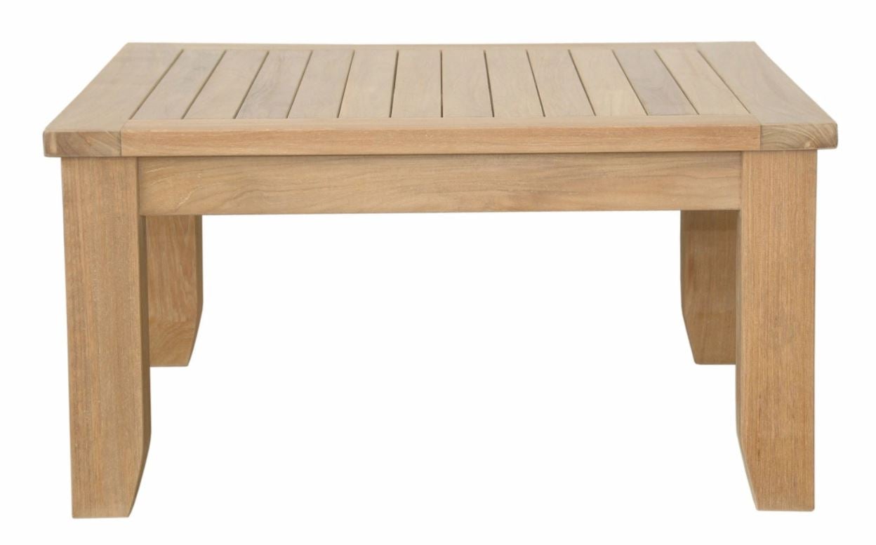 Anderson Teak Luxe Square Coffee Table DS 507 - Solid Teak Wood Modern Side Table for Living Room, Patio & Outdoor Use - Waterproof & Weather-Resistant Furniture for Home Decor