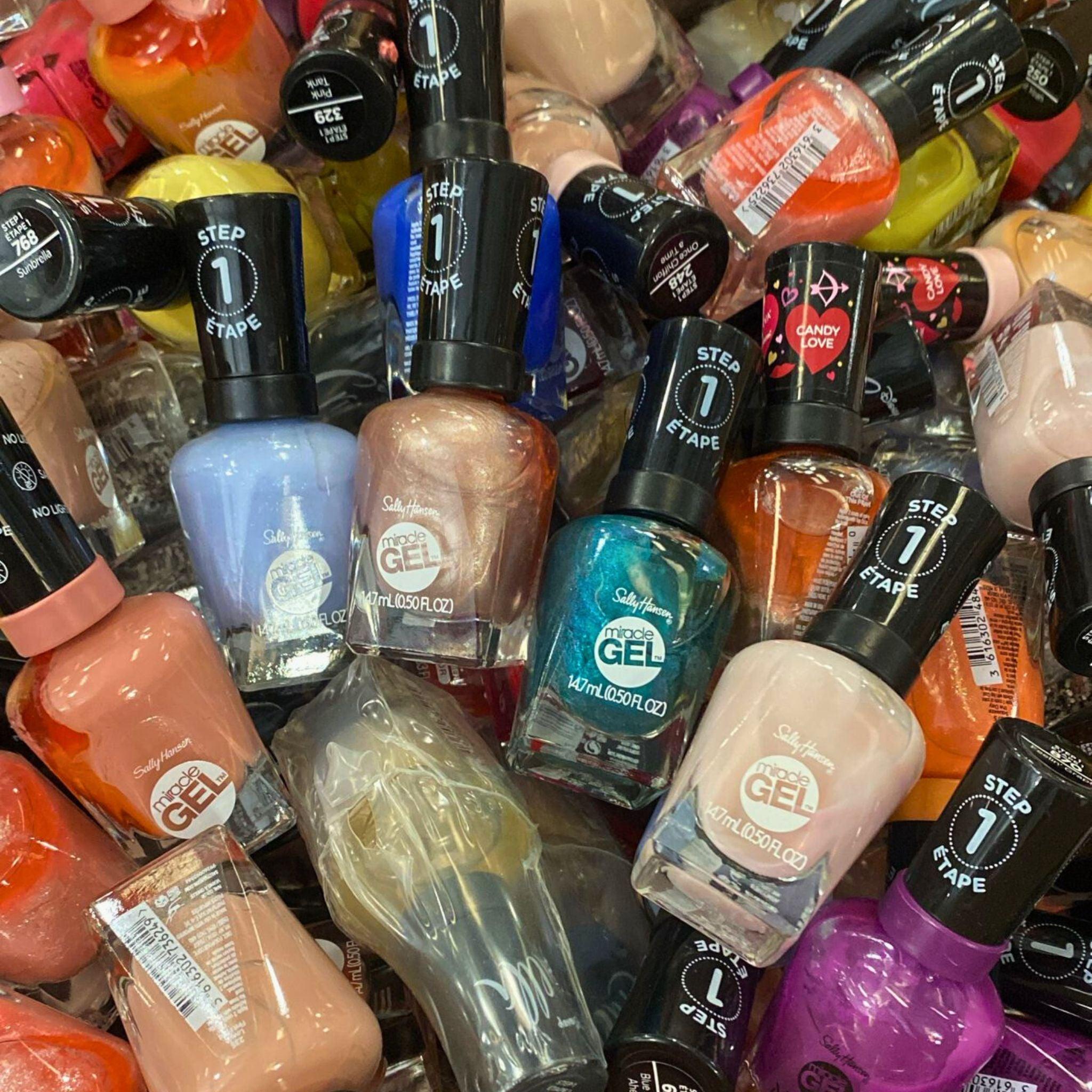 Sally Hansen Gel Nail Polish Mix - 50 Assorted Colors for Salon-Quality Manicures at Home | Perfect for DIY Nails, Gifts & Professional Use
