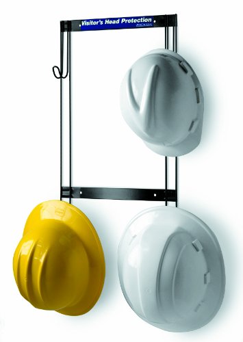 Heavy-Duty Steel Hard Hat Rack - Holds 4 Hats for Construction Safety Gear Storage