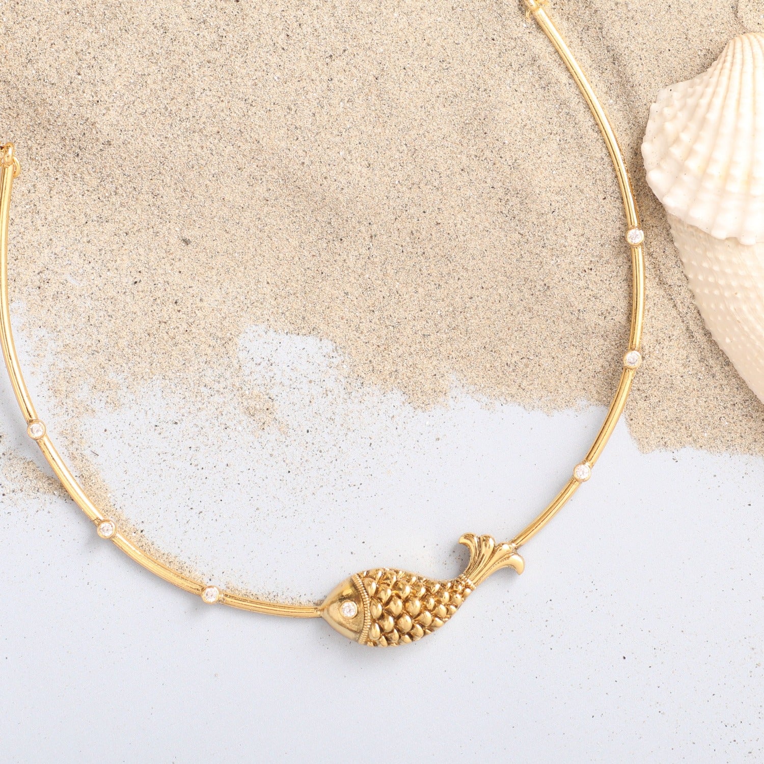 Oxidized Hasli Statement Fish Necklace - Elegant Boho Jewelry for Women, Perfect for Parties, Weddings & Everyday Wear