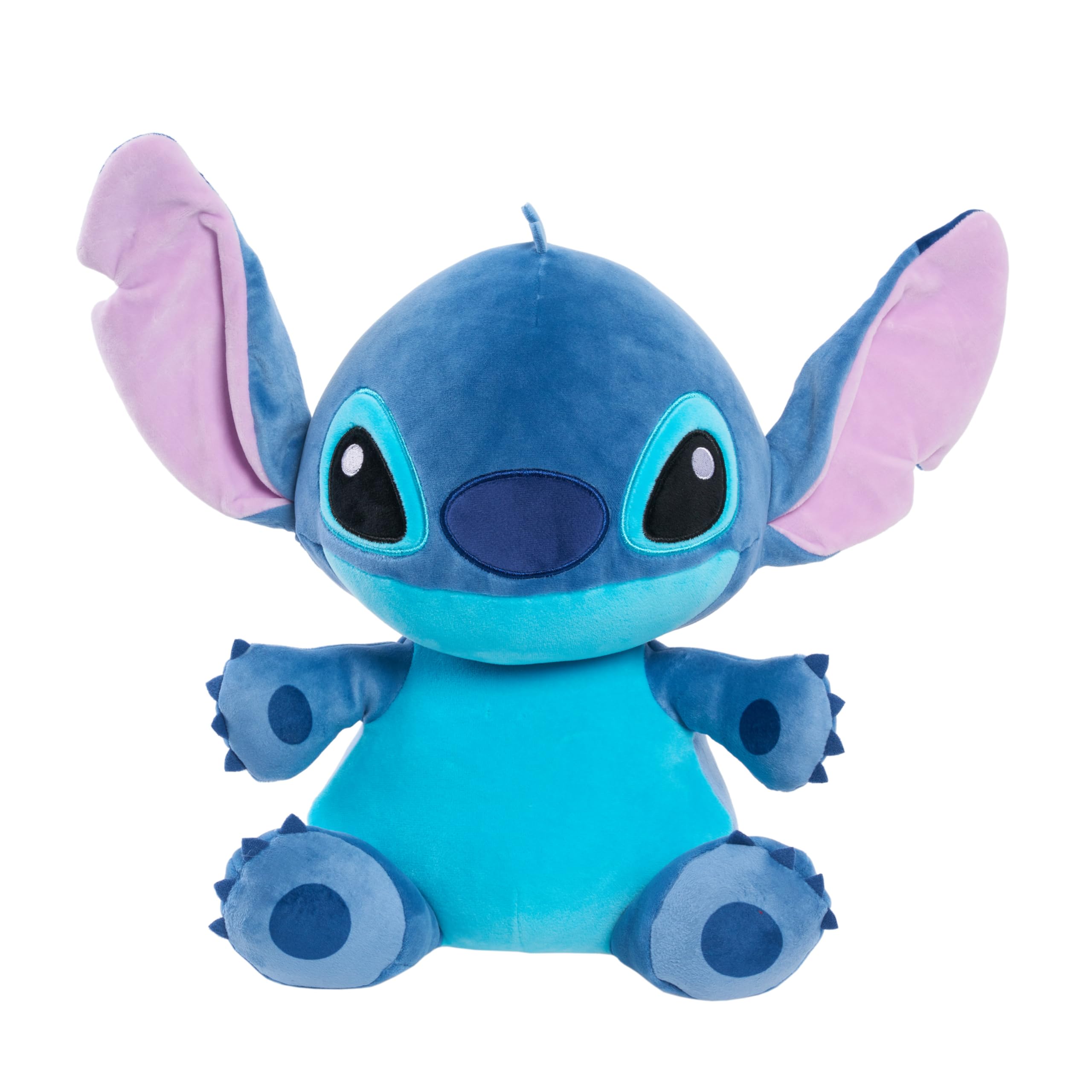 Disney Stitch 14-inch Weighted Plush Toy - Soft & Huggable Stuffed Animal for Kids & Adults, Blue Alien Character from Lilo & Stitch - Perfect for Stress Relief, Gifts, and Disney Collections