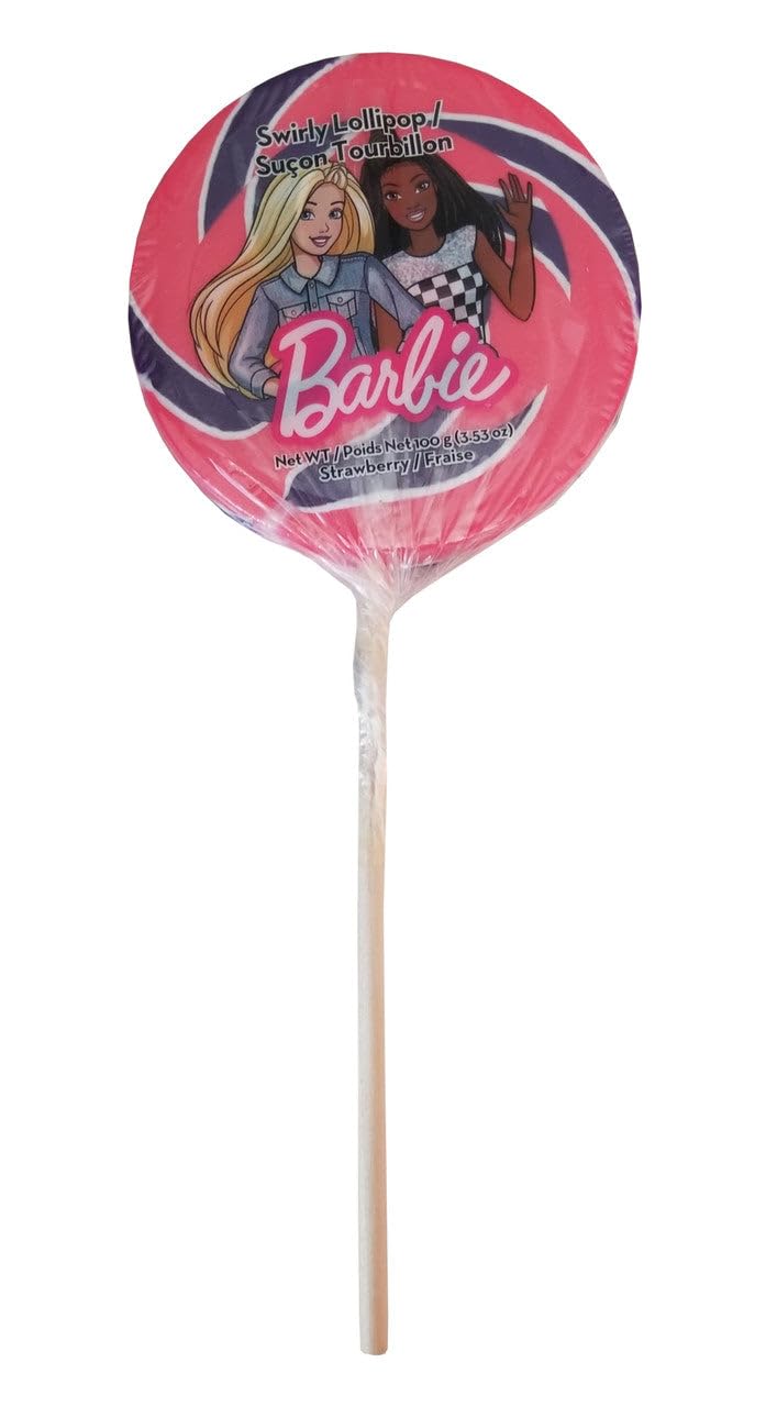 Exclusive Brands Jumbo Swirly Lollipop - Strawberry Flavor 3.53oz (100g) | Imported from Canada | Perfect for Birthday Parties, Candy Buffets & Gift Baskets