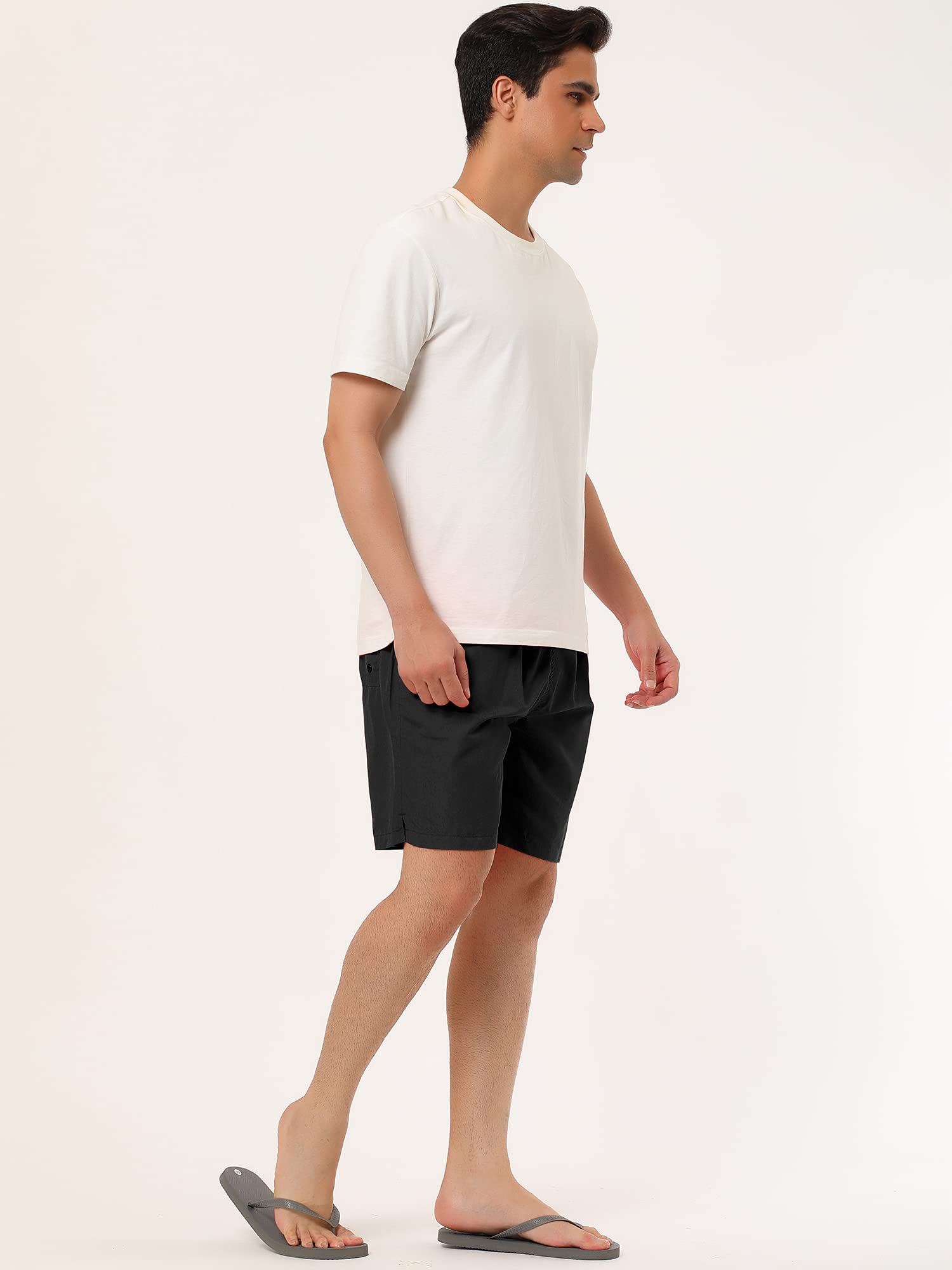 Lars Amadeus Men's Quick-Dry Swim Trunks with Drawstring & Mesh Lining - Comfortable Beach Shorts for Swimming, Surfing, and Summer Activities | Perfect for Pool, Vacation, and Water Sports