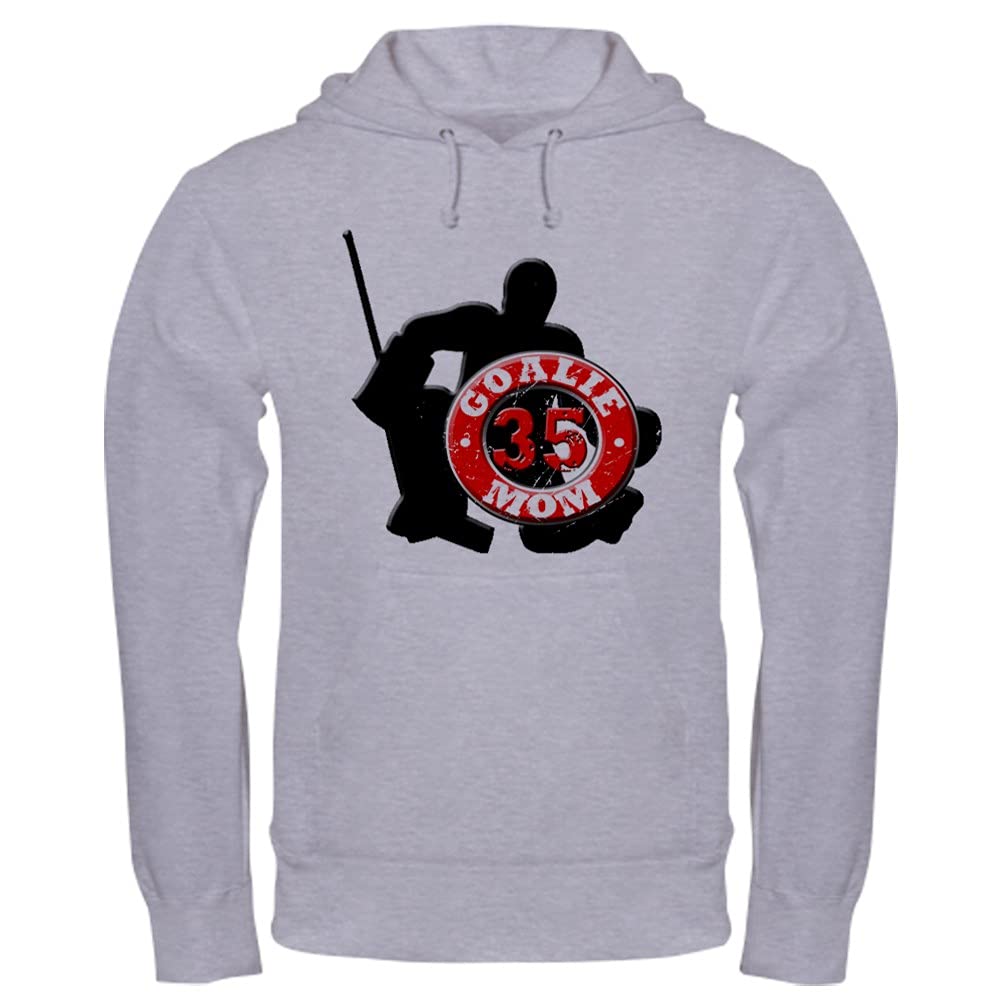 Goalie Mom Hockey Hooded Sweatshirt #35 - Comfortable Pullover for Hockey Moms - Perfect for Games, Practices & Supporting Your Goalie