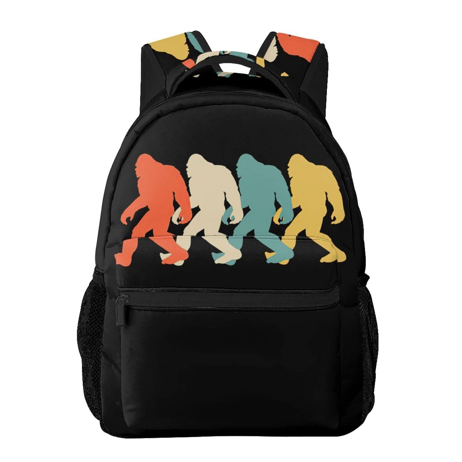 SHAMZBEST Bigfoot Sasquatch Backpack for Teens - Waterproof School Backpack for Girls & Kids - Durable Hiking, Travel & Outdoor Adventure Backpack
