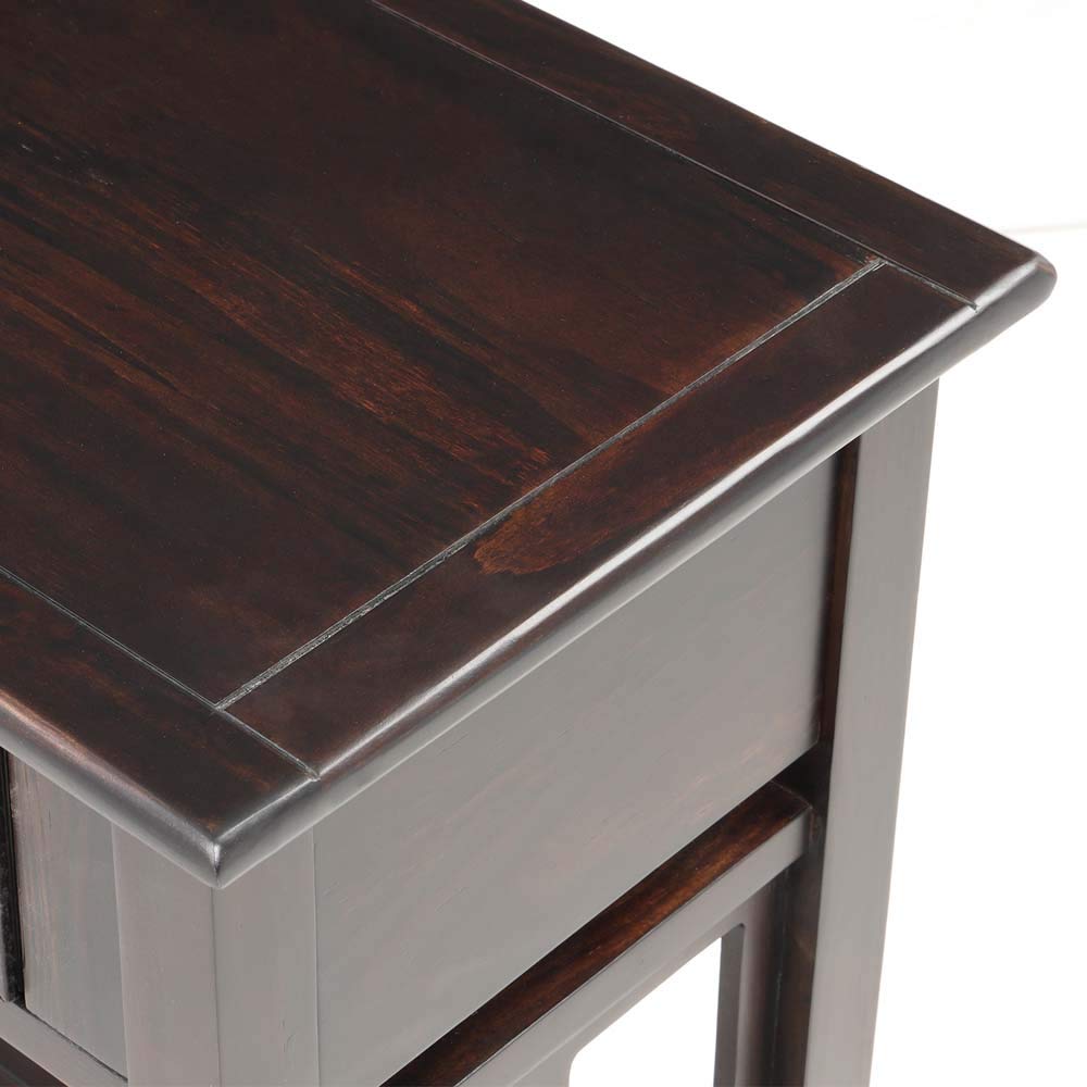 **MYTUNES Console Table with 2 Drawers & Bottom Shelf - Modern Entryway Sofa Table for Hallway, Living Room - Espresso Finish for Stylish Home Decor**