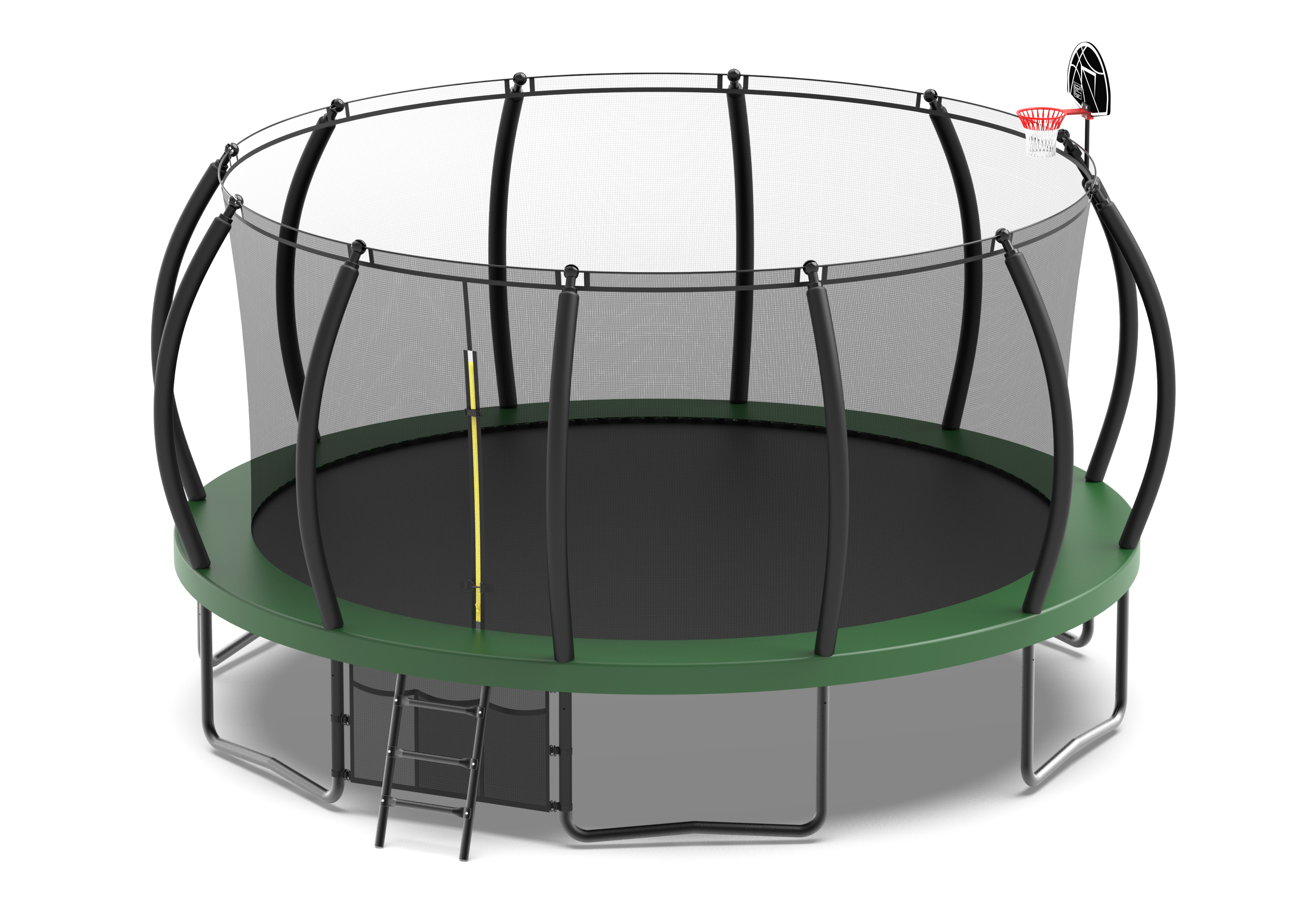 16FT Trampoline with Enclosure - Large Outdoor Trampoline for Kids & Adults - Heavy Duty Jumping Mat - Perfect for Backyard, Garden, and Playground Fun