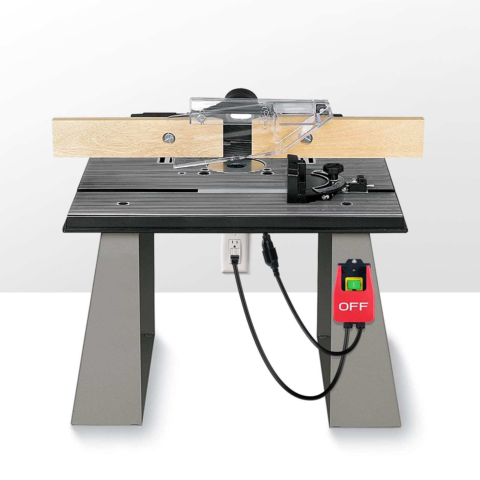 Automatic Vacuum Switch & Router Table Switch Combo - Dust Collection System for Woodworking Tools | Perfect for Workshop, Garage & DIY Projects