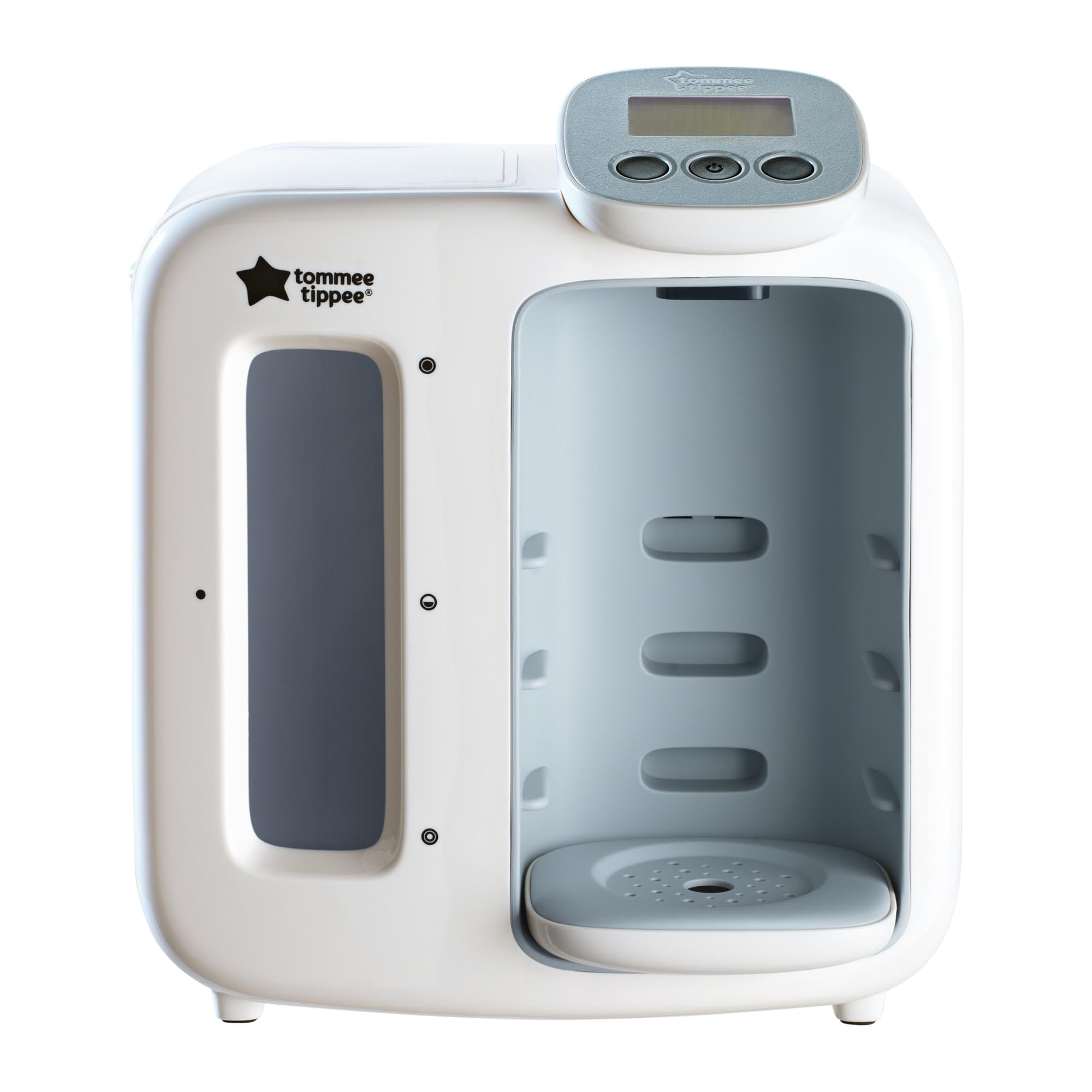 Tommee Tippee Perfect Prep Day & Night Baby Bottle Maker Machine - Digital Display & Adjustable Volume - White - Ideal for Night Feedings & On-the-Go Parents