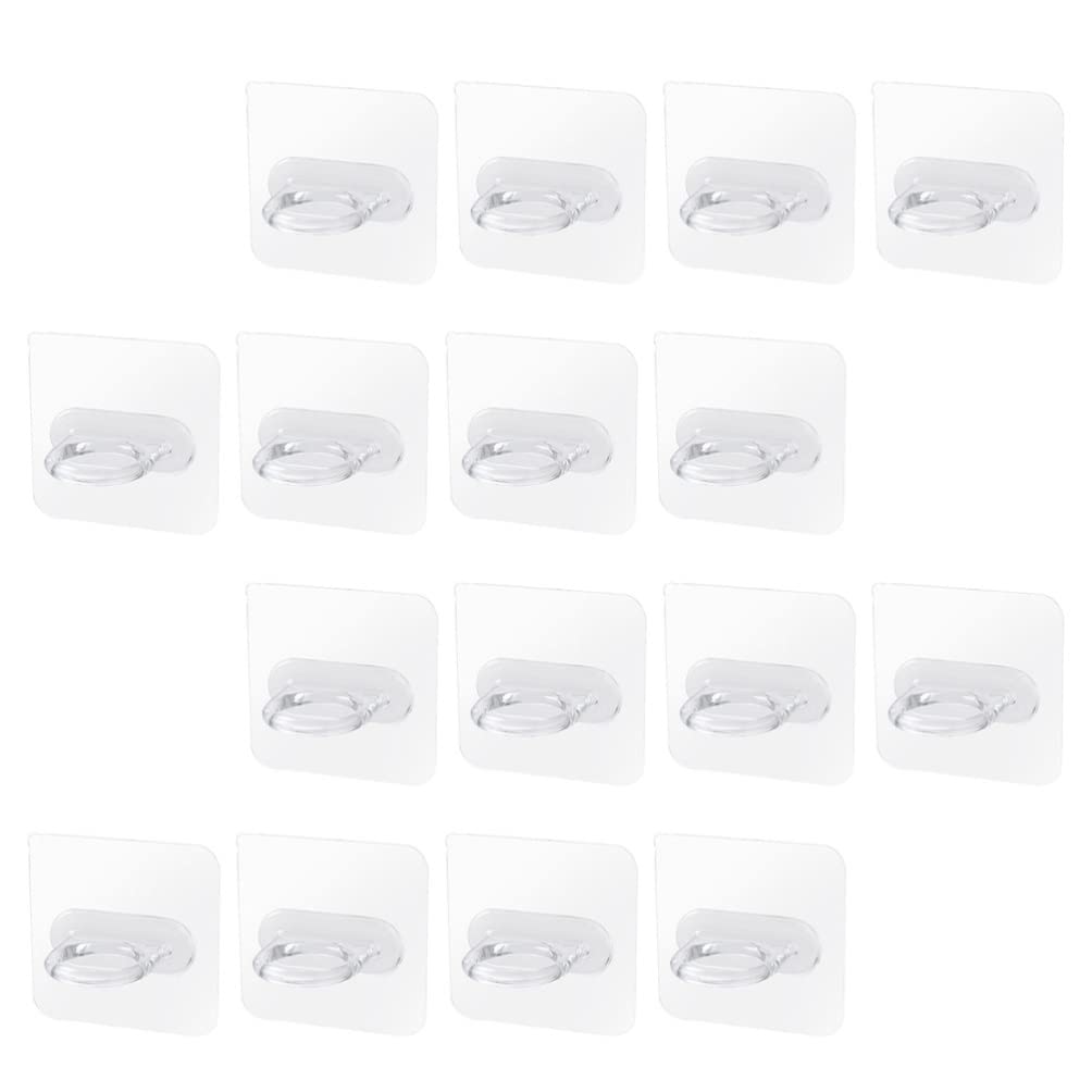 Operitacx 16pcs Wall Mounted Spray Bottle Hooks - Broom Holder, Kitchen Storage Hooks, Shampoo Bottle Organizer for Bathroom & Shower - Durable PP Plastic Hanging Rack for Cleaning Supplies & Liquid Containers - Perfect for Home, Kitchen, Bathroom Organization