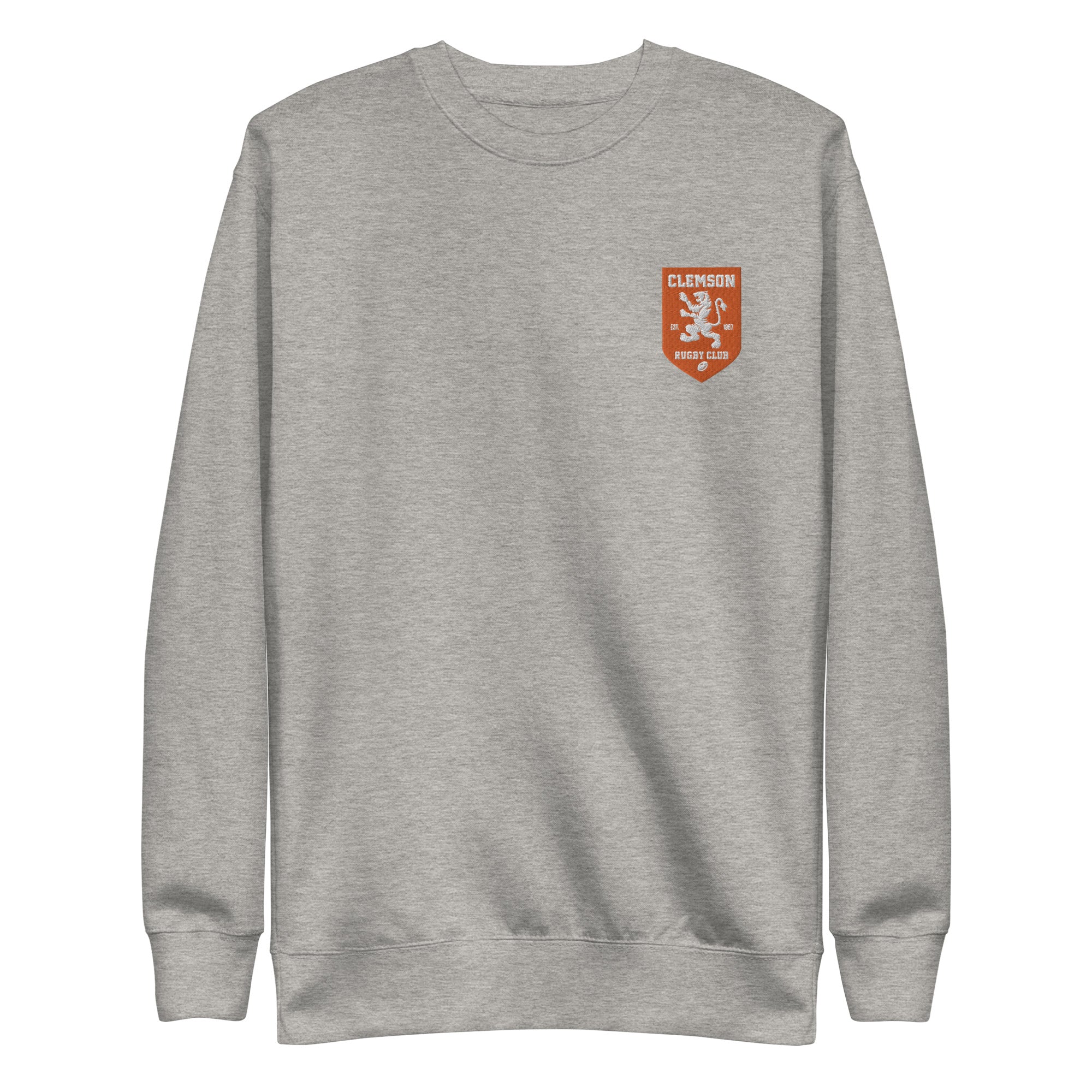 Clemson Tigers Rugby Logo Premium Sweatshirt - Comfortable Cotton Pullover for Men & Women - Perfect for Game Day, Tailgating & College Fan Apparel