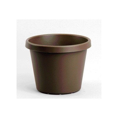 Akro Mils 12-Inch Chocolate Classic Pots - Durable Plastic Storage Bins for Candy, Baking Supplies & Kitchen Organization - Perfect for Bakeries, Restaurants & Home Use