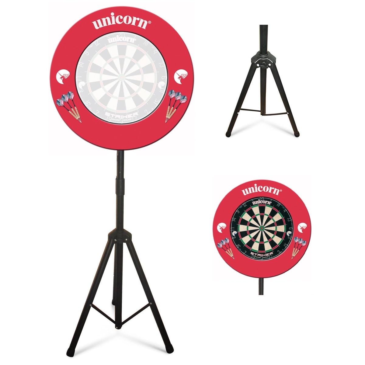 Unicorn Dartboard Stand - Folding & Portable Dart Mate with Freestanding Tripod for Indoor/Outdoor Games, Parties, and Home Entertainment