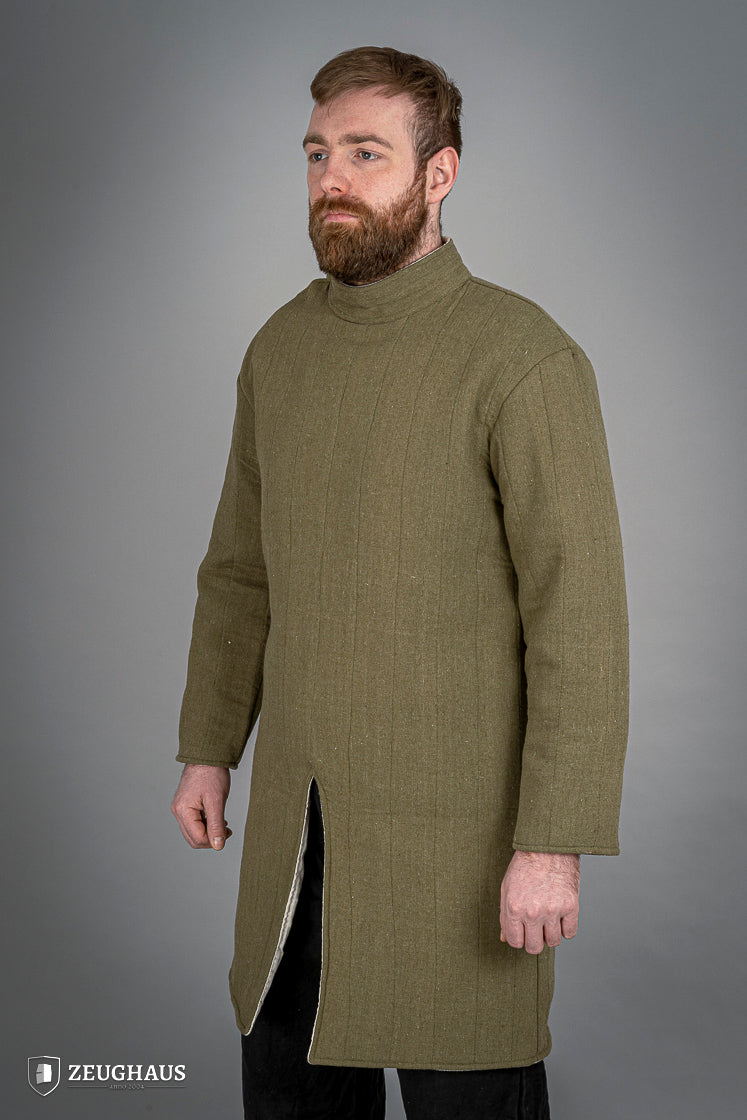 Medieval Infantry Gambeson Green - Historical Armor for LARP, Reenactment & Cosplay | Perfect for Renaissance Fairs & Battle Reenactments