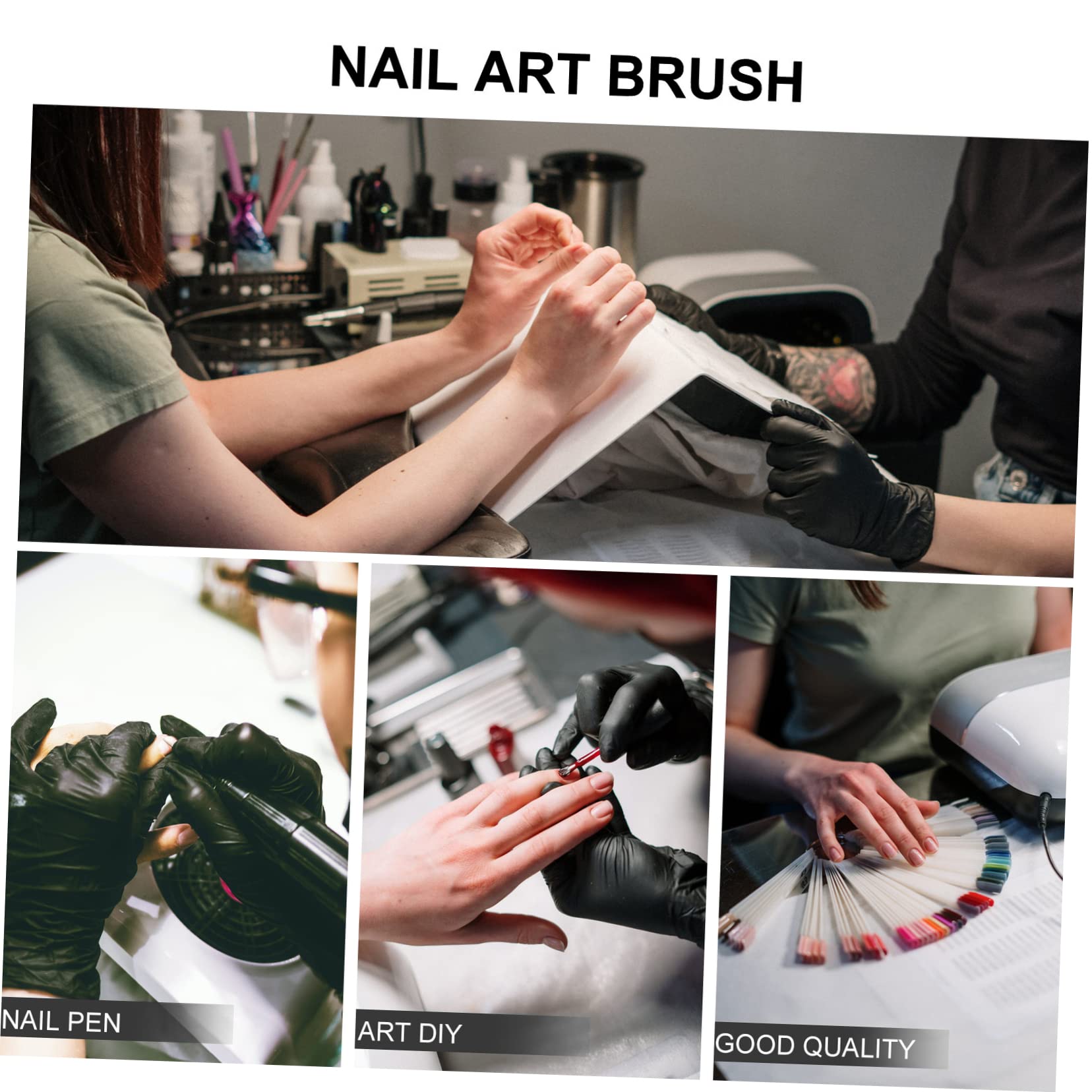 FRCOLOR 15-Piece Nail Art Brush Pen Set - Professional Manicure & Nail Design Kit for Beginners & Experts | Perfect for Salon, Home DIY, and Nail Art Enthusiasts