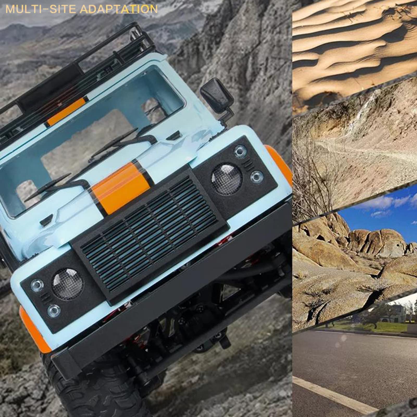 GoolRC MN99 1:12 Scale 4WD Off-Road RC Rock Crawler Truck - 2.4GHz Remote Control Car for All Terrain Climbing | Electric Vehicle Toy Gift for Adults & Kids | Includes 2 Batteries (Blue) | Perfect for Outdoor Adventures, Backyard Crawling & Off-Road Racing