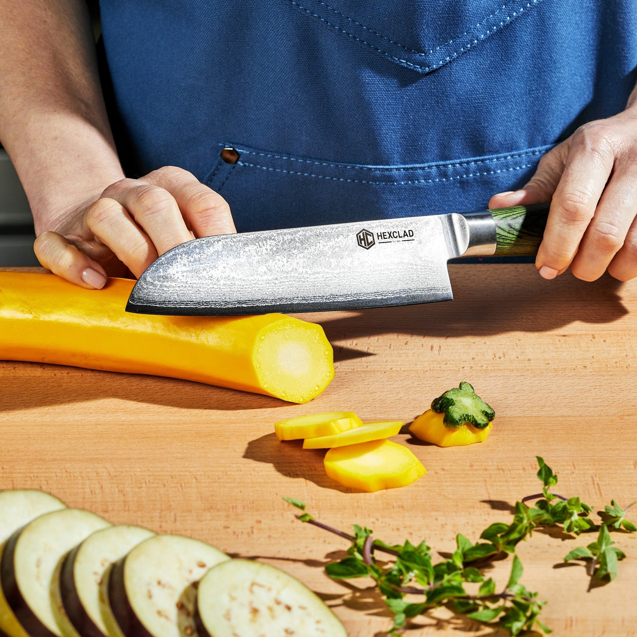 Premium Damascus Steel 18cm Santoku Knife - Japanese Kitchen Chef Knife for Professional Cooking, Slicing, Dicing & Chopping - Perfect for Home Chefs & Culinary Enthusiasts