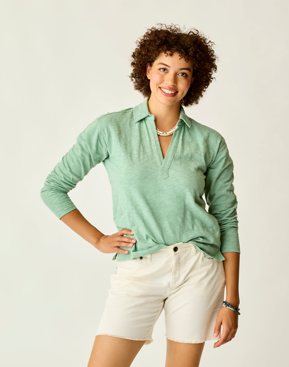 Mara Slub Polo Shirt for Men - Soft Cotton Casual Wear in Haze Color | Perfect for Office, Travel & Everyday Outfits