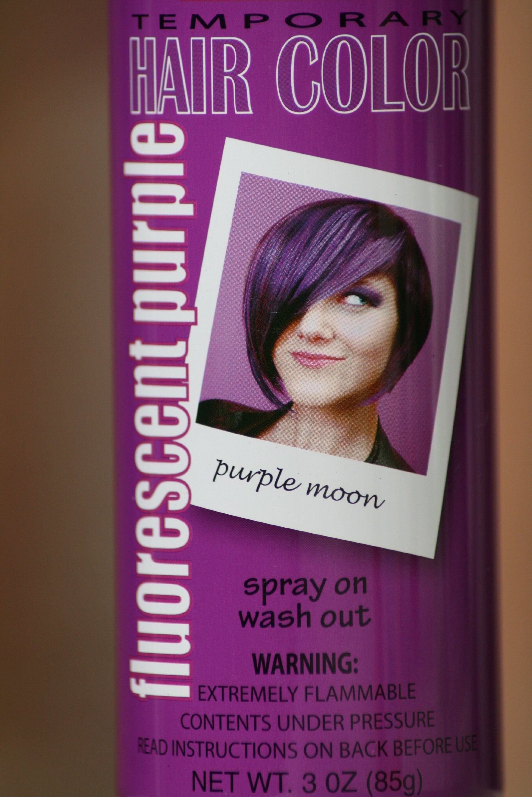 Washable Temporary Purple Hair Spray - Non-Permanent Hair Color for Costumes, Halloween, Parties & Concerts | Perfect for Cosplay, Raves & Stage Performances